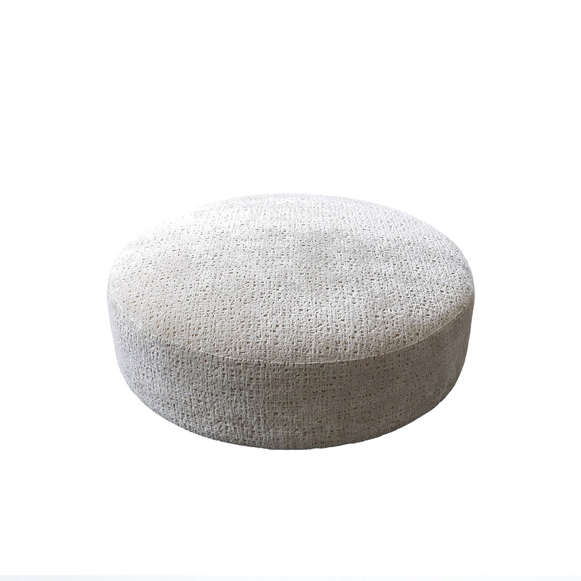 Ottoman, modern furniture, neutral fabric, living room decor, comfortable seating.