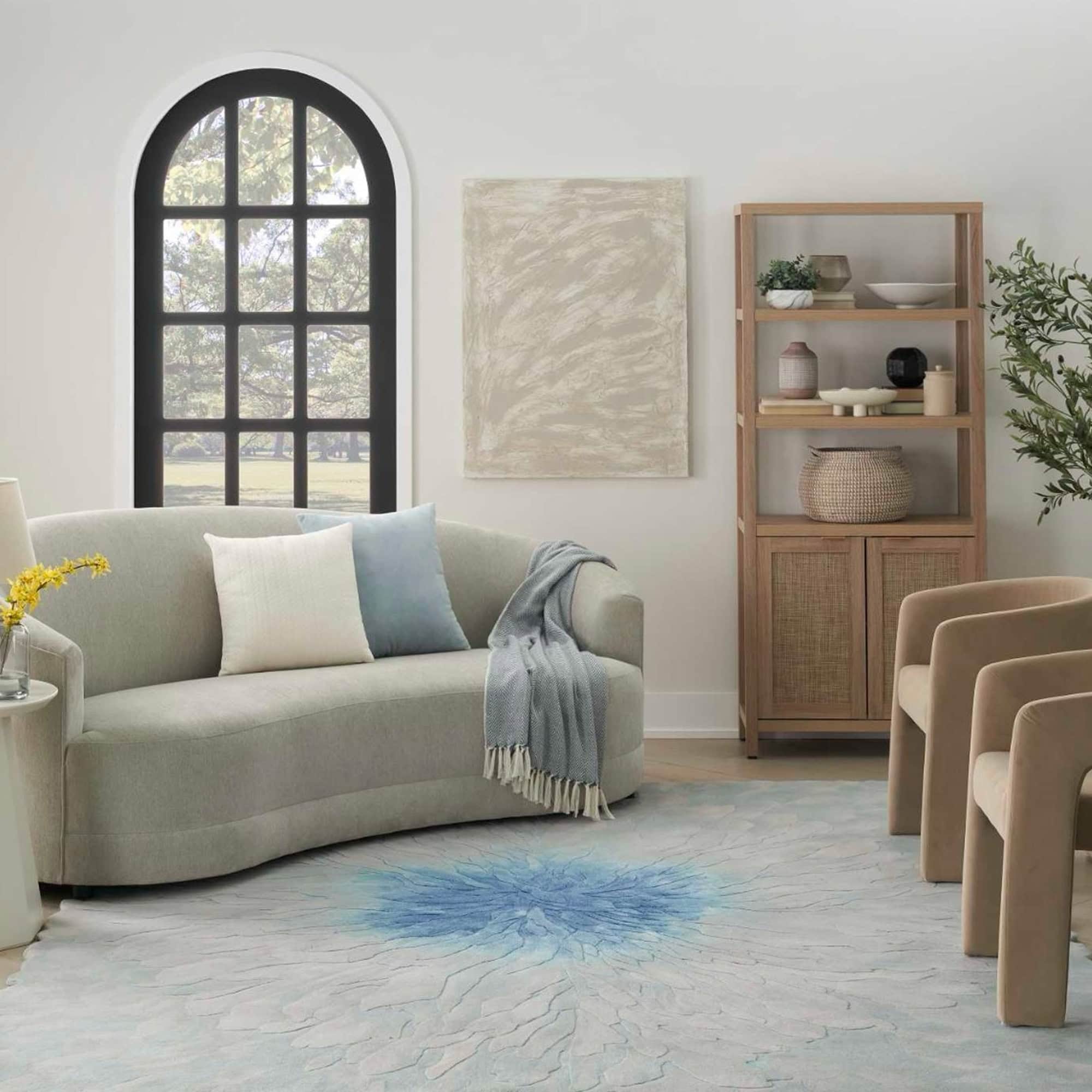 nourison prismaticPRS39blue 1