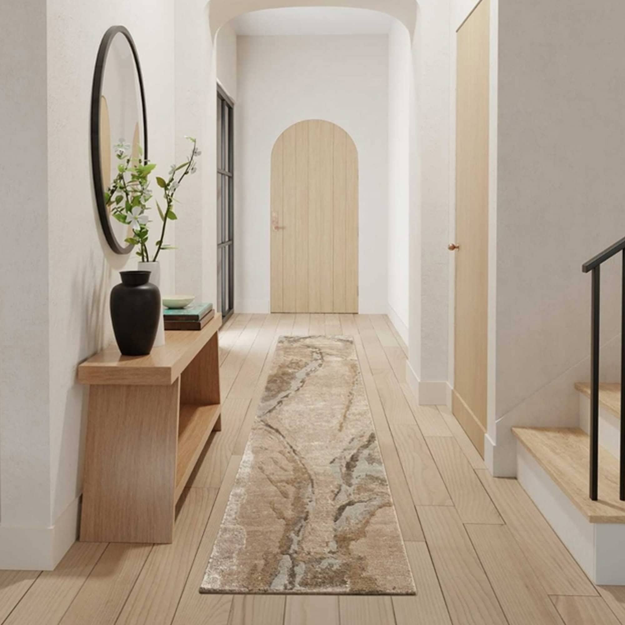 nourison silkshadowsbeigesilverrug 4