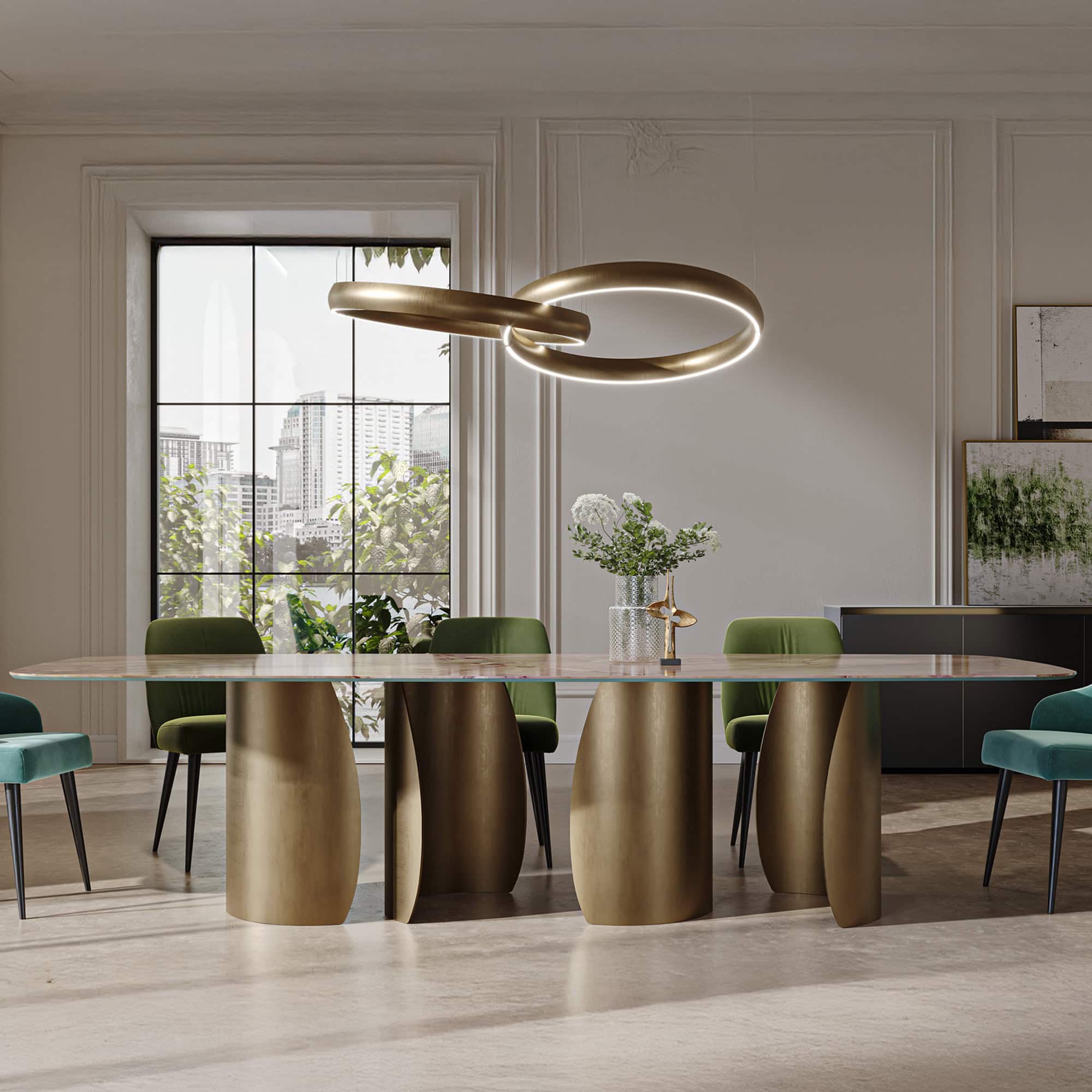 Transeo 72 Craquelé Table - reflex-petalo72diningtable-1