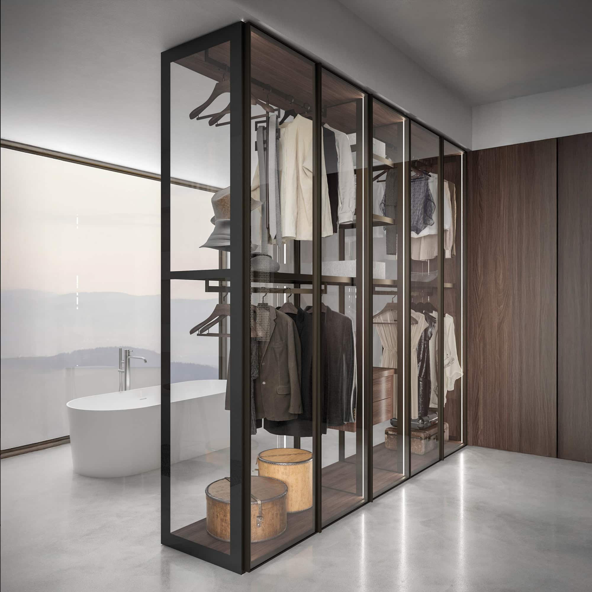 Sipario Walk-in Closet - tumidei-cristalwardrobe-1