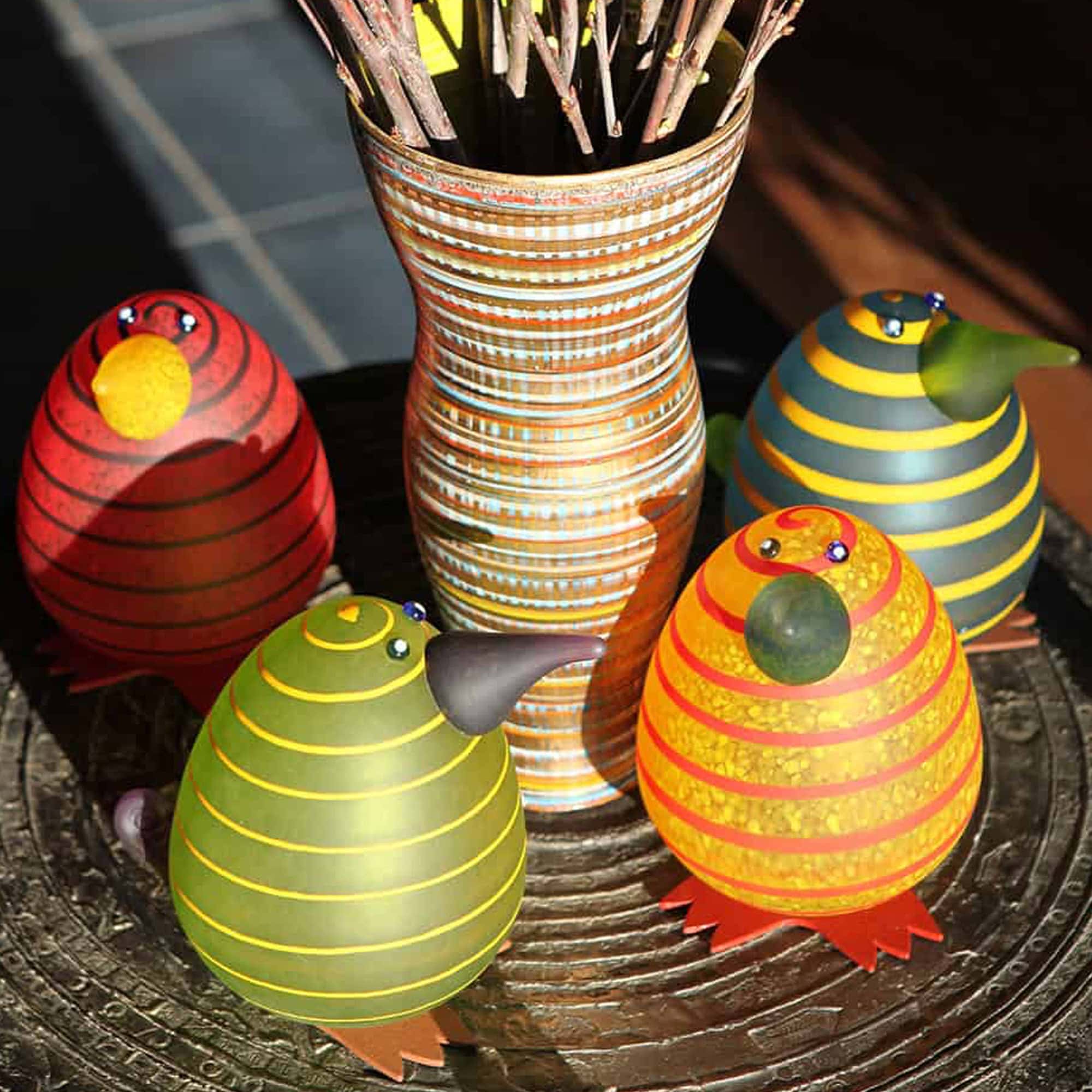 Kiwi Glass Object By Borowski | Sklar Furnishings