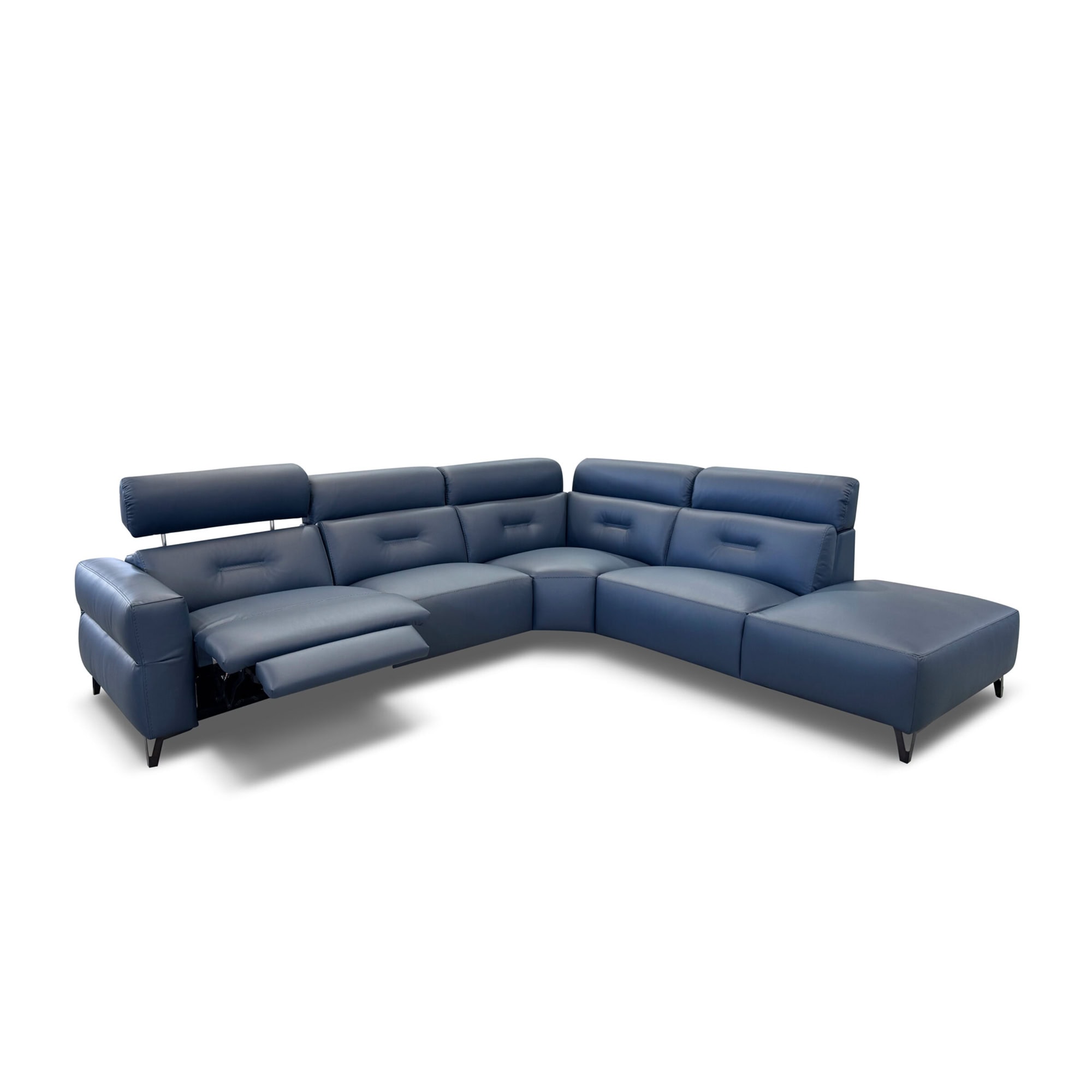 Casual Power Reclining Sectional with a white background