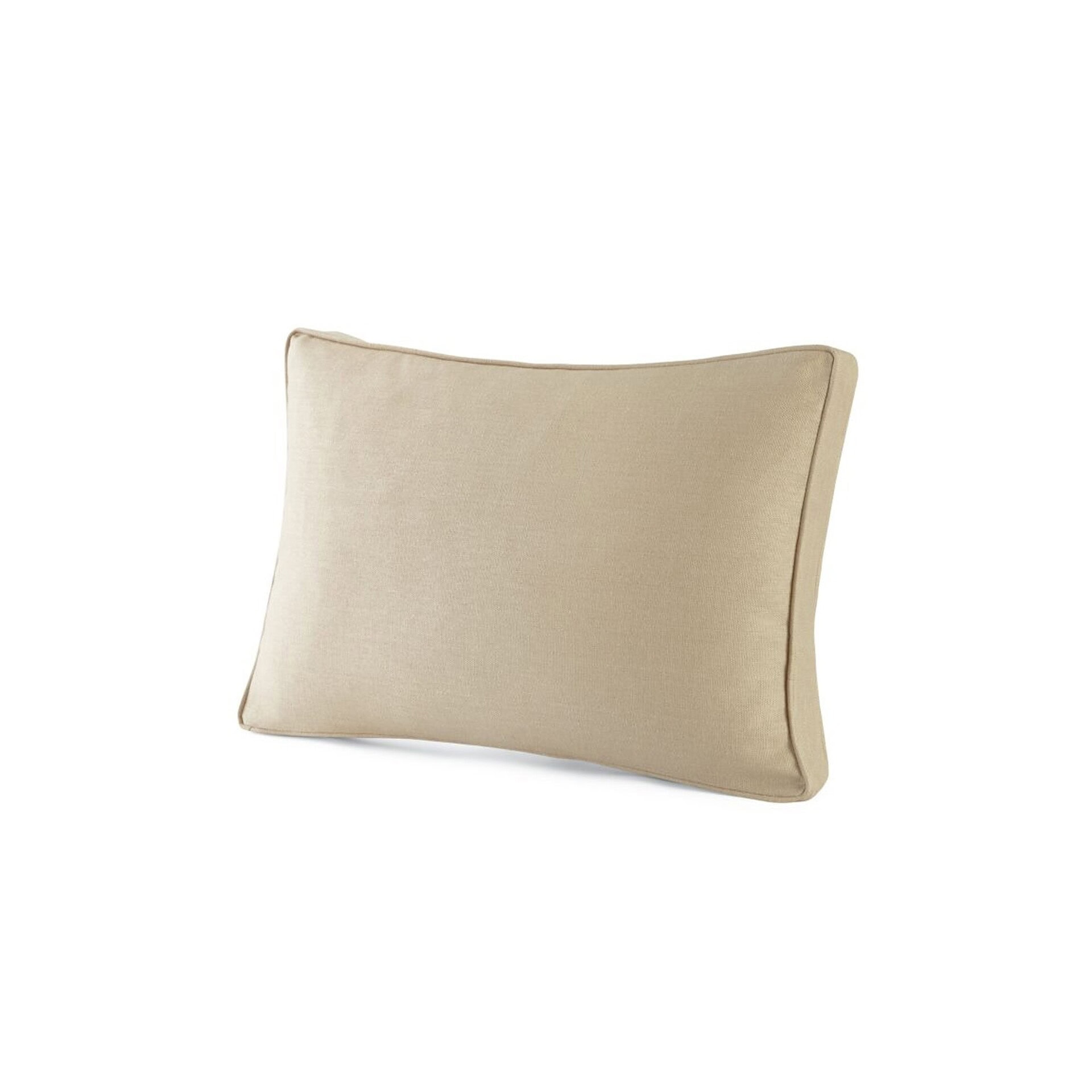 Beige bolster pillow with cylindrical shape