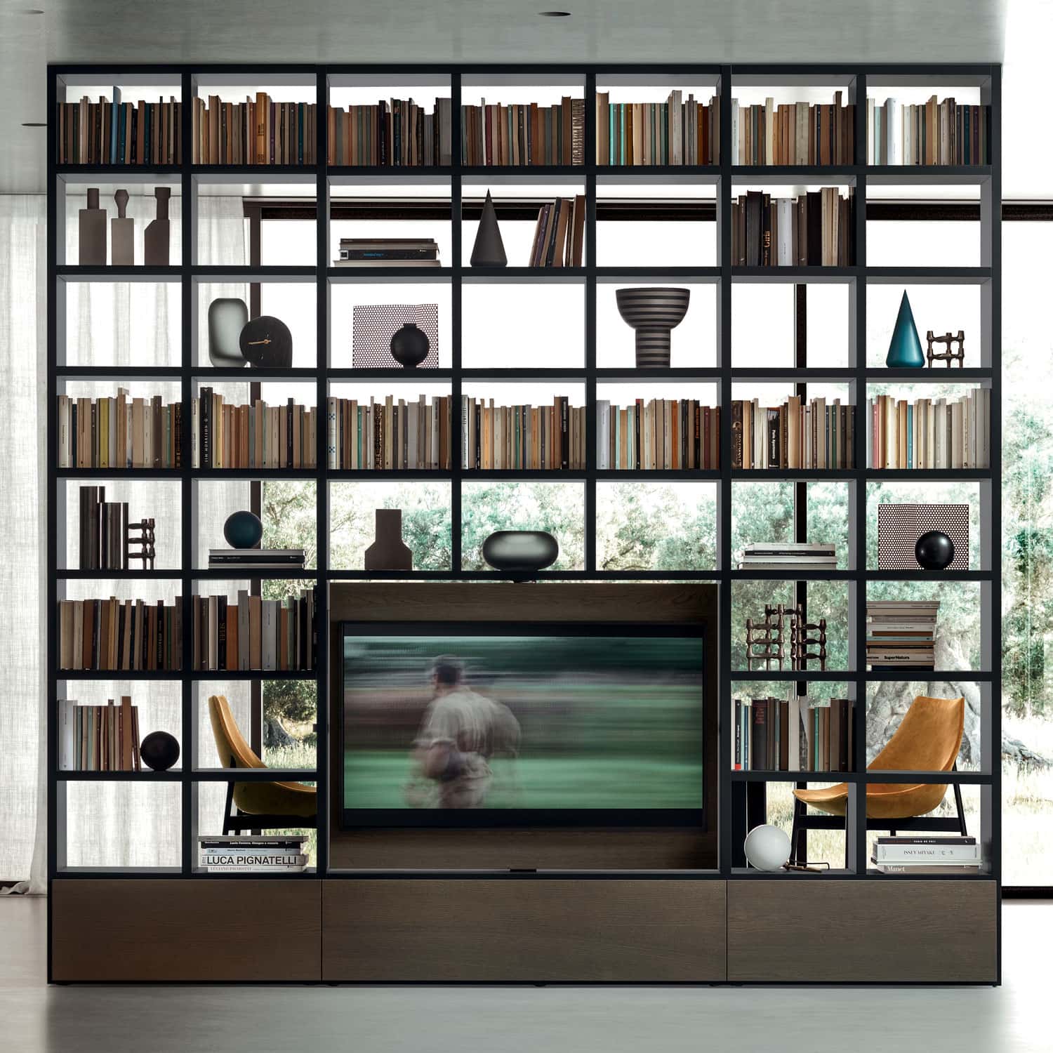 Made to Fit: Custom Wall Units from Pianca and Lago - pianca-wall-unit-spazioteca-2