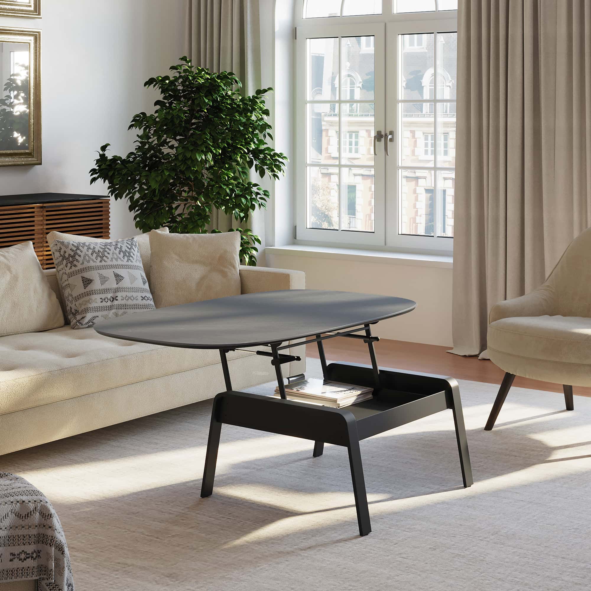 Arena Coffee Table - bdi-cloud9lifttopcoffeetable-1