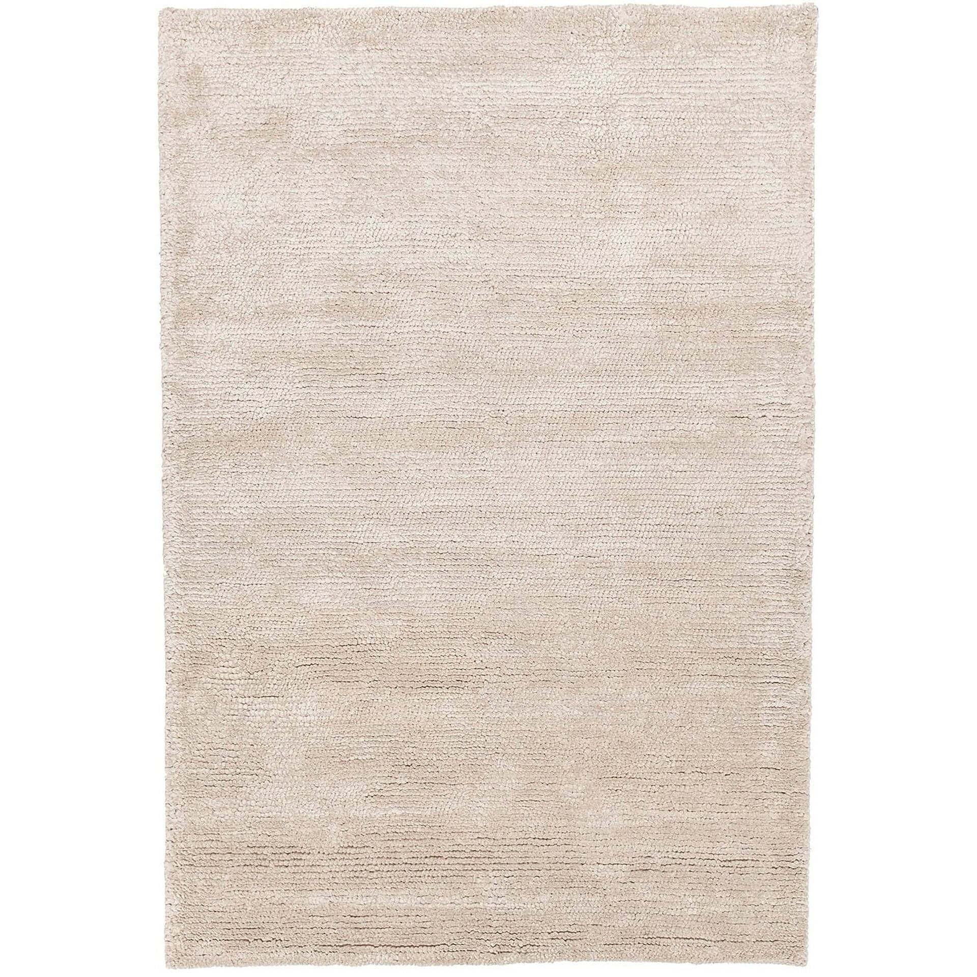 Mae 39000 Area Rug full view in beige wool and viscose blend
