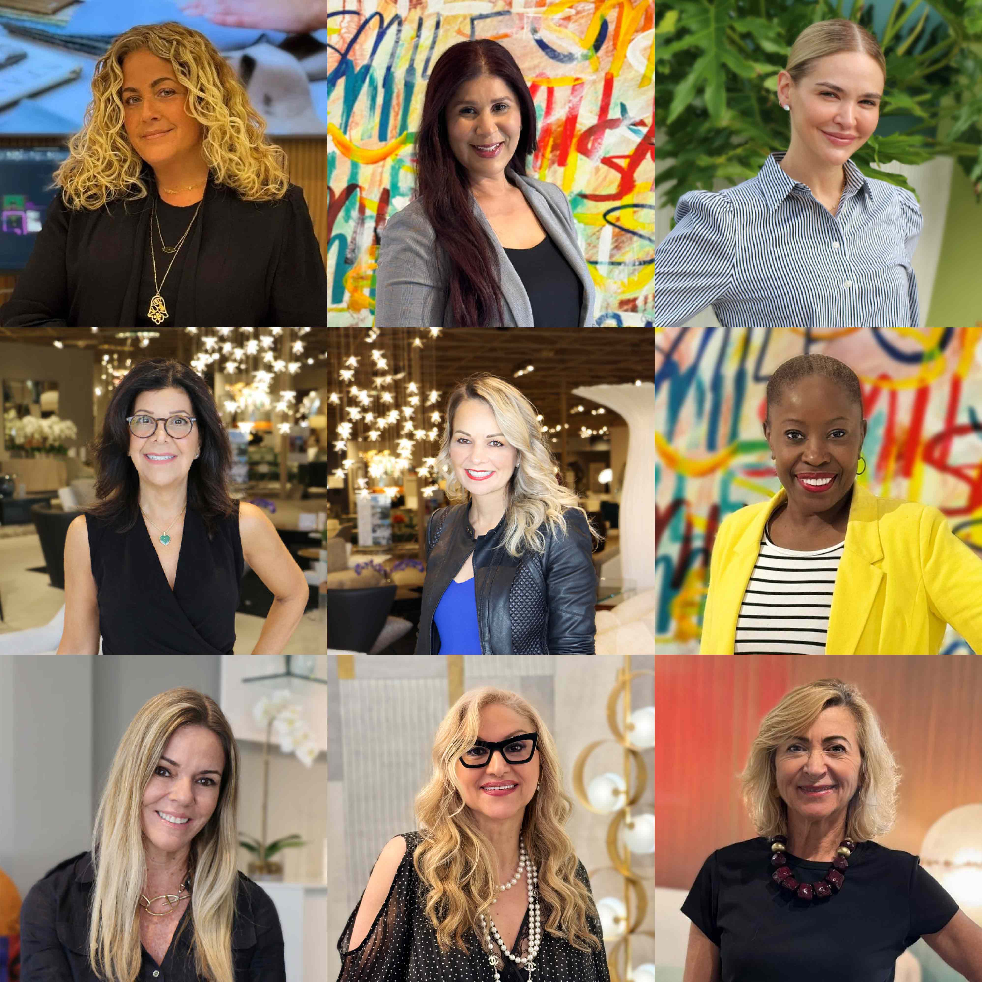 collage of sklar designers 3x3 4