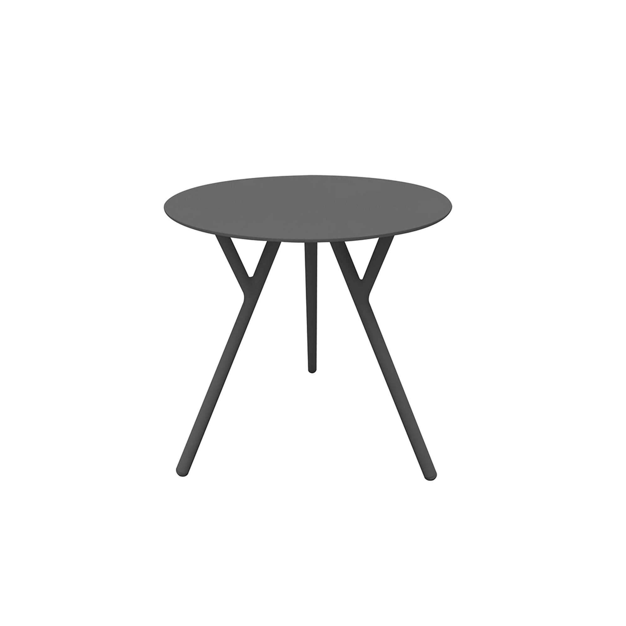 Couture Jardin DJ High Side Table in anthracite finish with sleek tripod legs