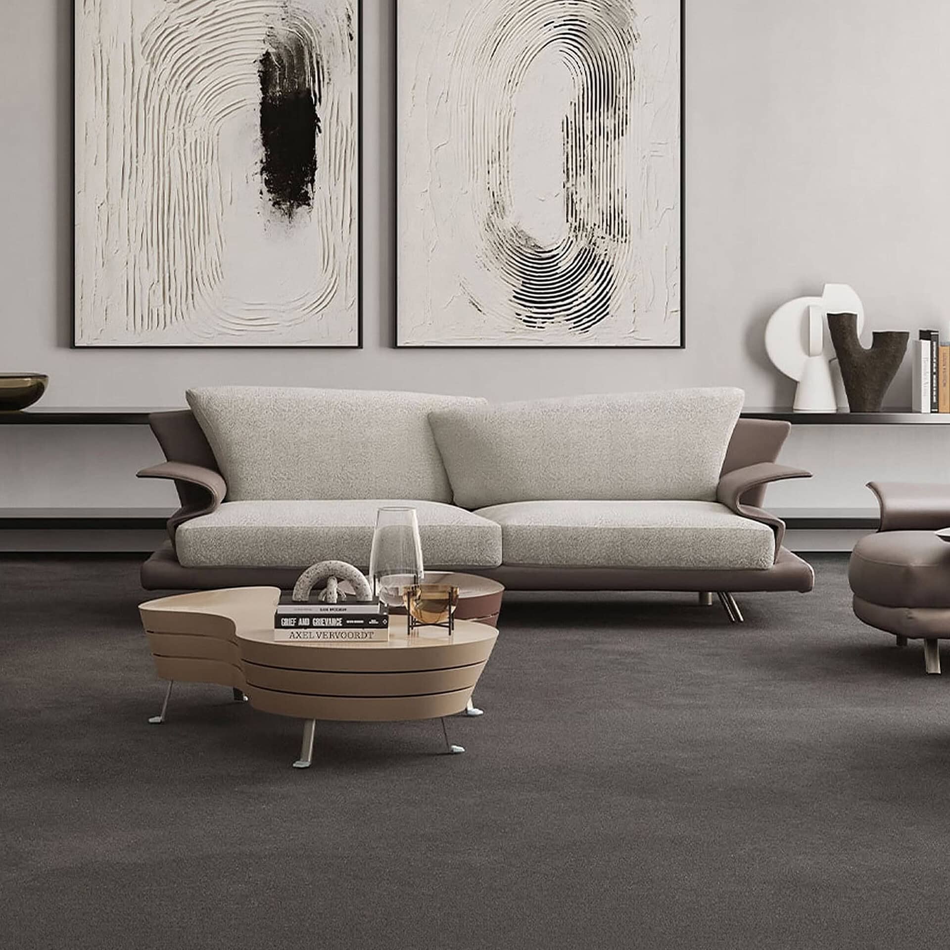 Modern Super Roy Modular Sofa in a stylish living room setting.