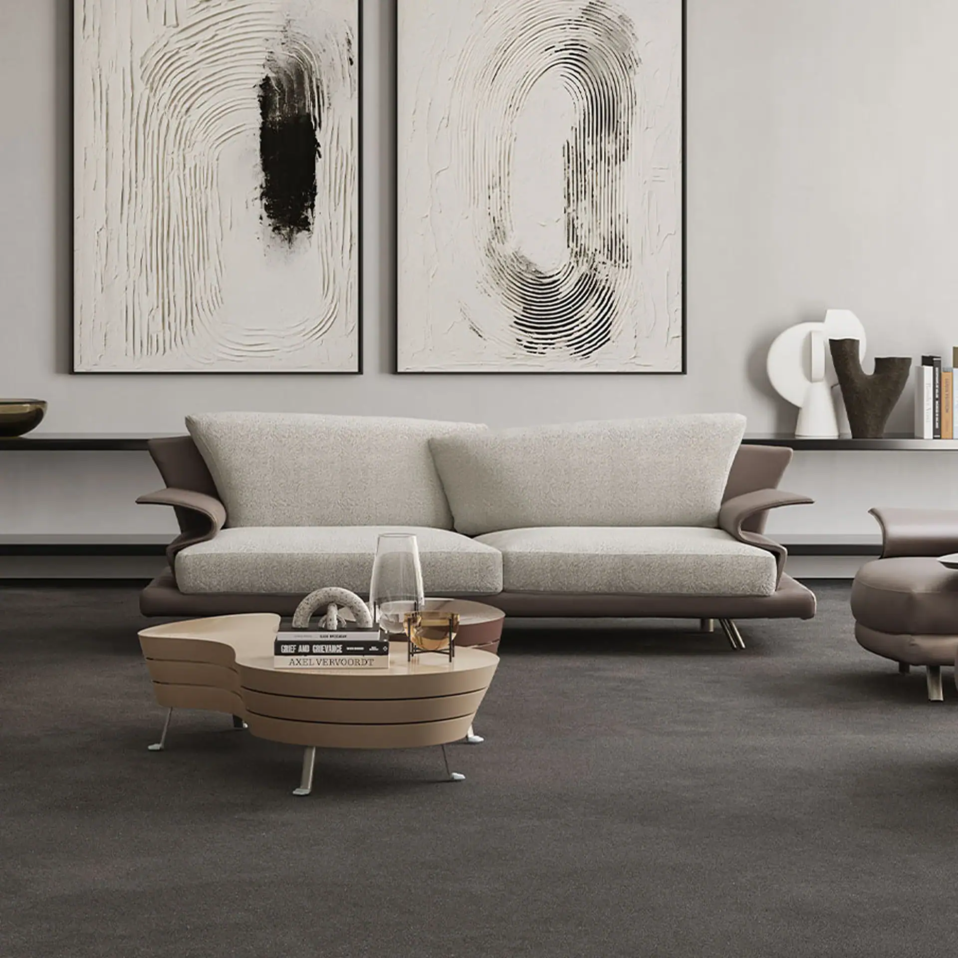 Modern Super Roy Modular Sofa in a stylish living room setting.