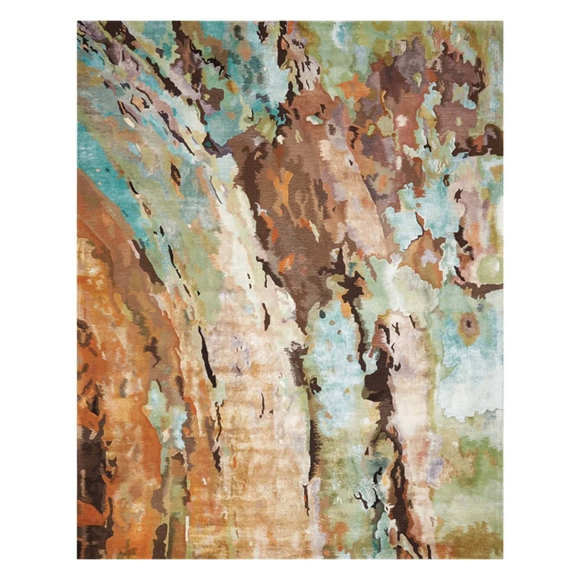 Detailed texture shot of the Prismatic PRS09 Rug highlighting high-low pile and multicolor design.