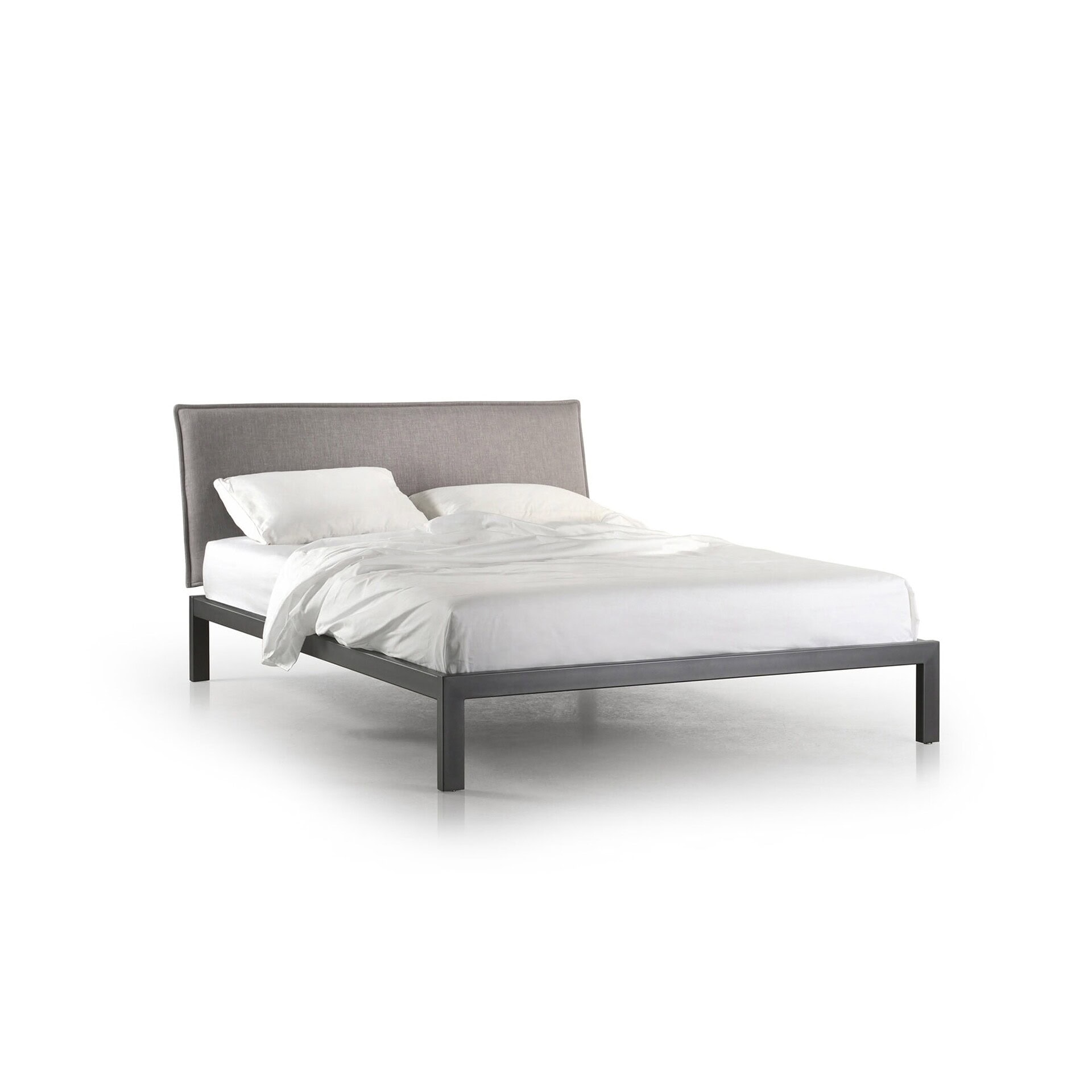 Minimalist Trica Dream Bed with light upholstered headboard and slim frame