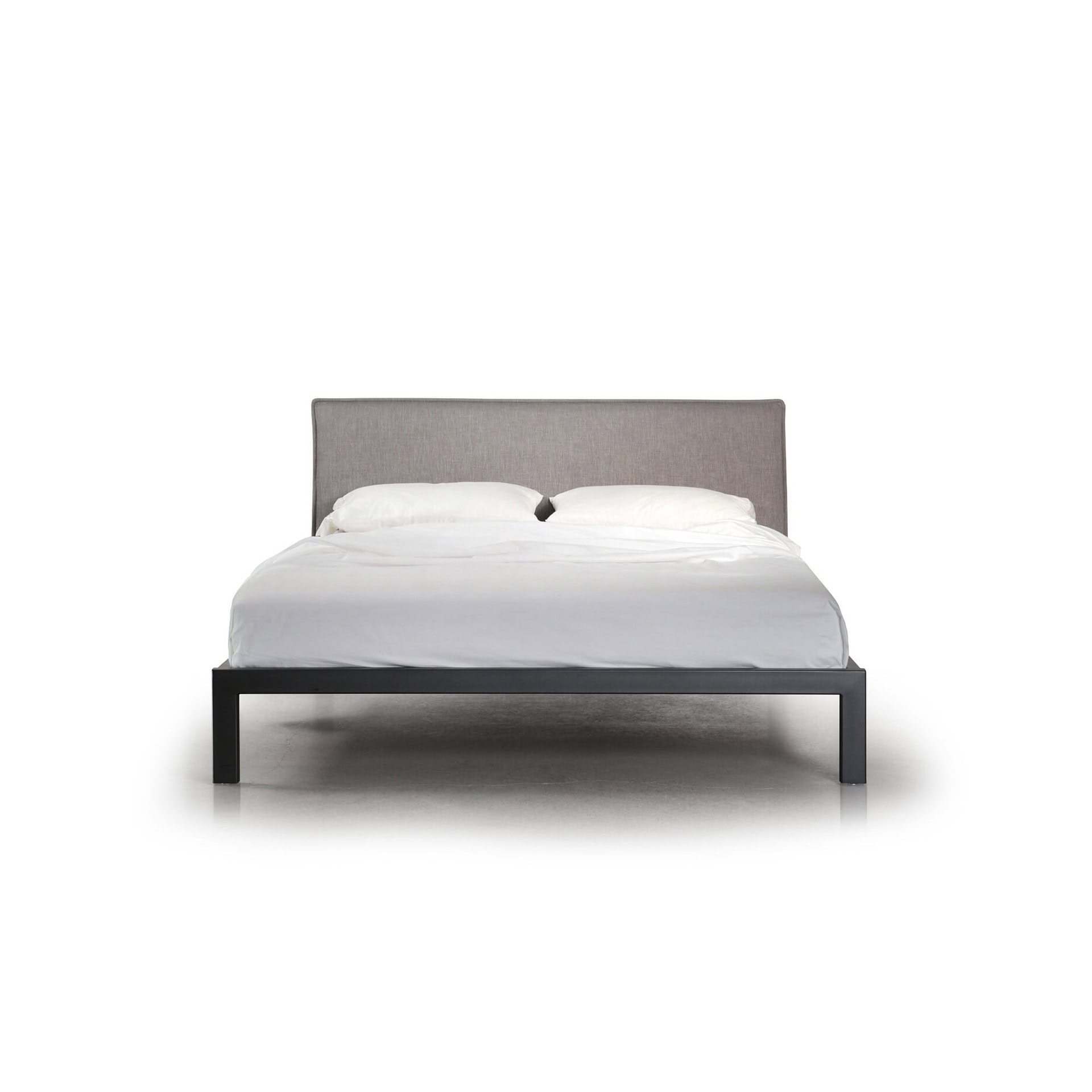 Front view of Trica Dream Bed highlighting clean lines and upholstered design