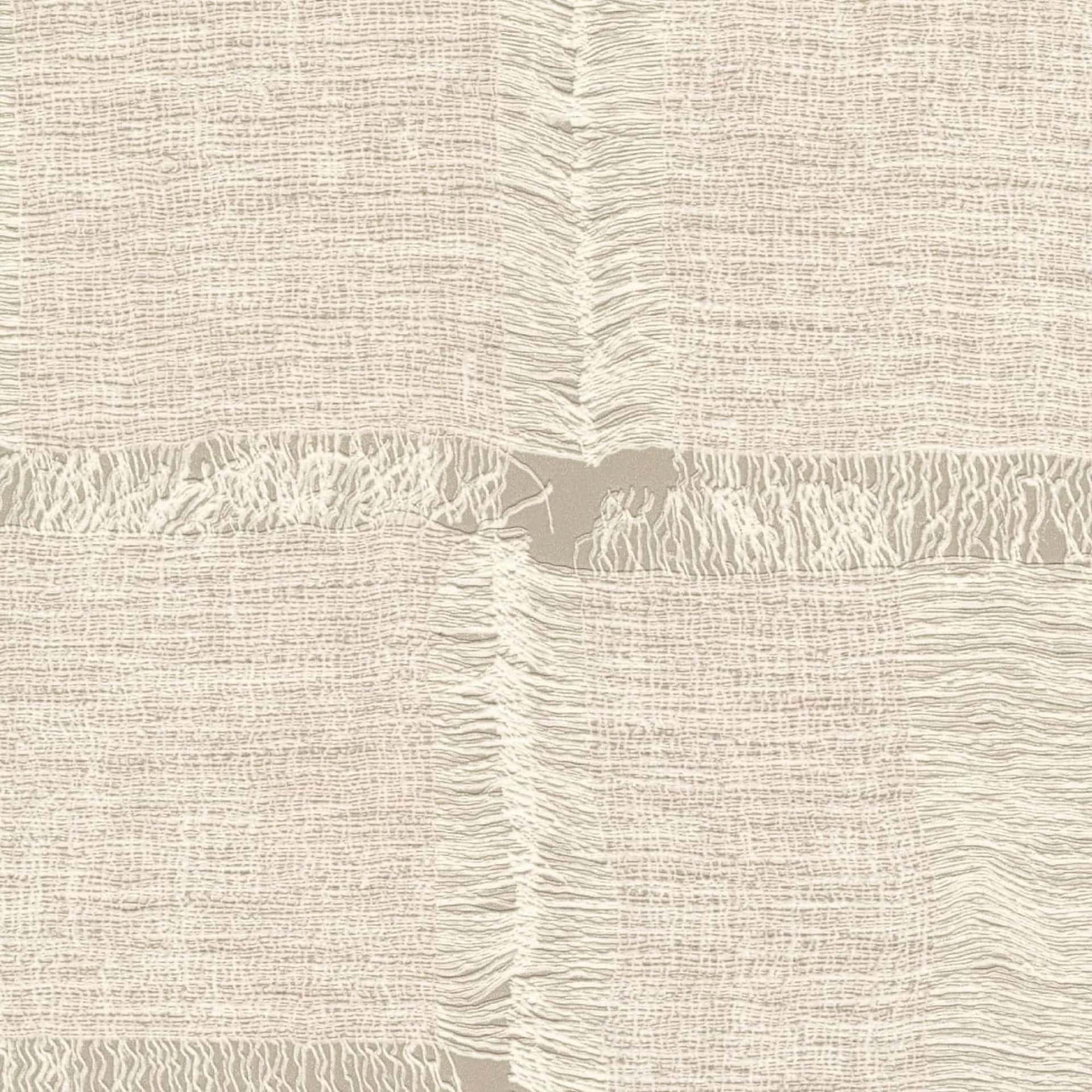 Élitis Cybèle wallpaper in ivory and stone, showcasing its refined texture and soft crosswoven design.