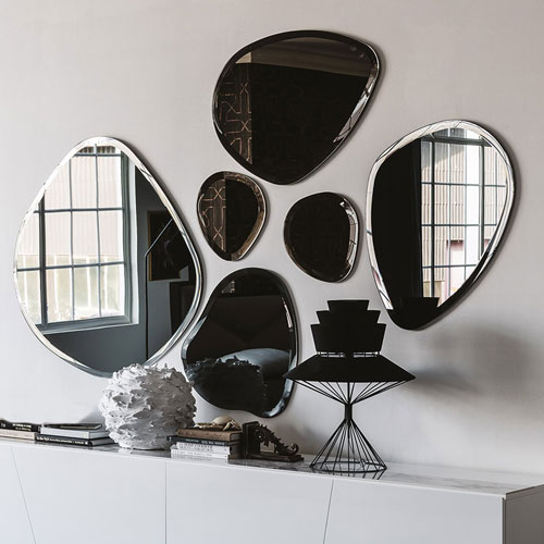 Reflective modern mirrors wall decor for stylish interior design at Sklar Furnishings.