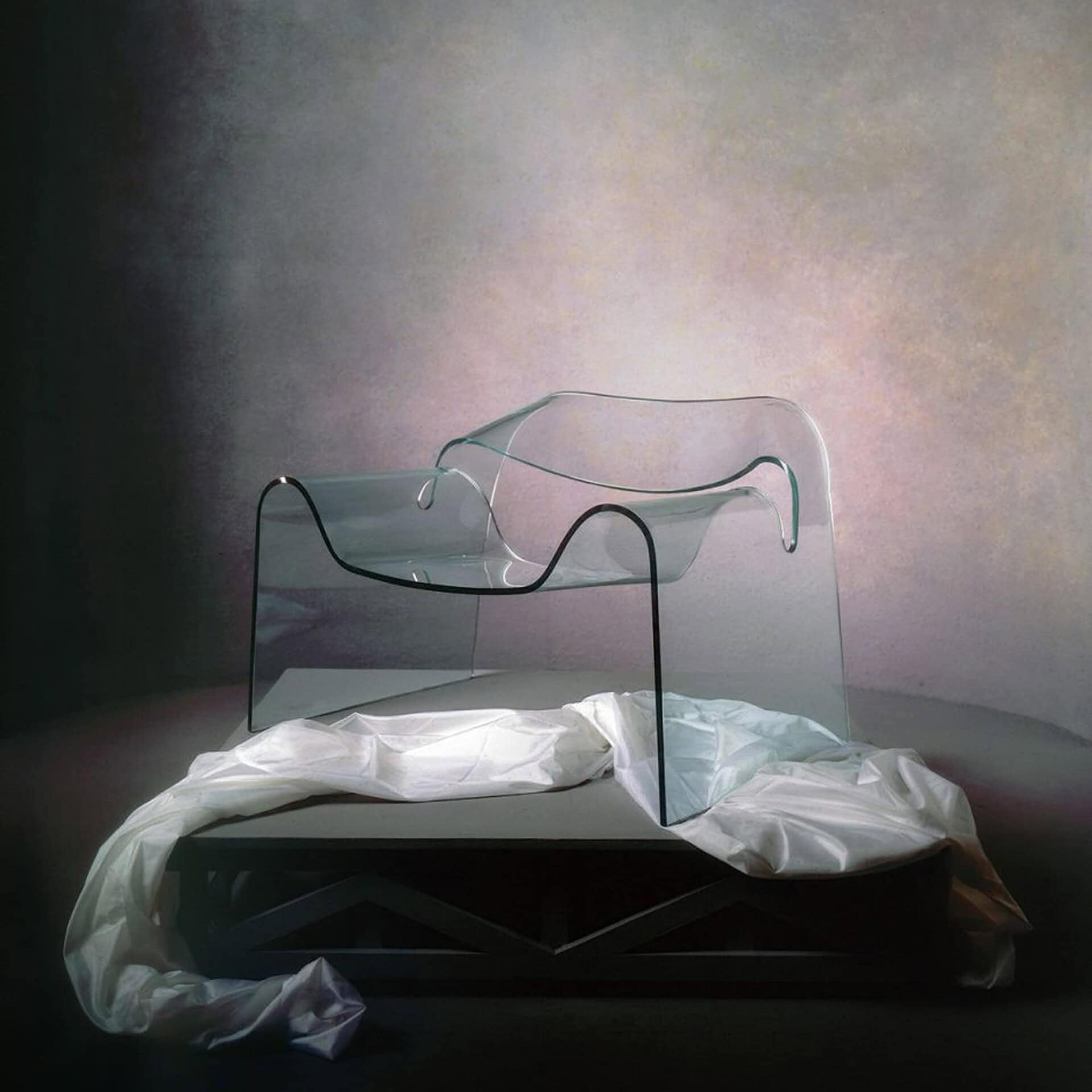 1. Modern transparent acrylic chair with sleek design for contemporary living spaces.