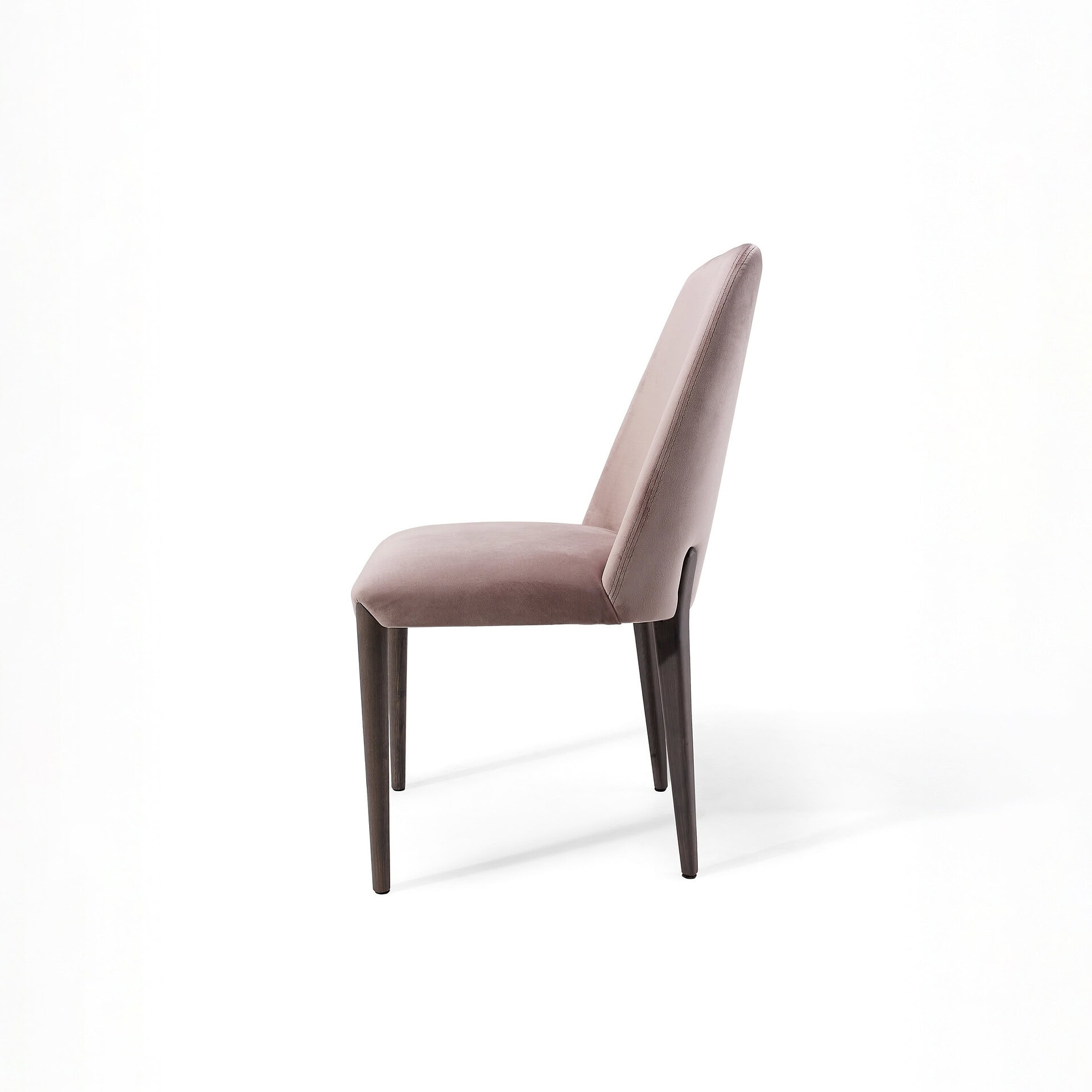 Luxury fabric finish, stylish contemporary design, perfect for modern dining rooms.