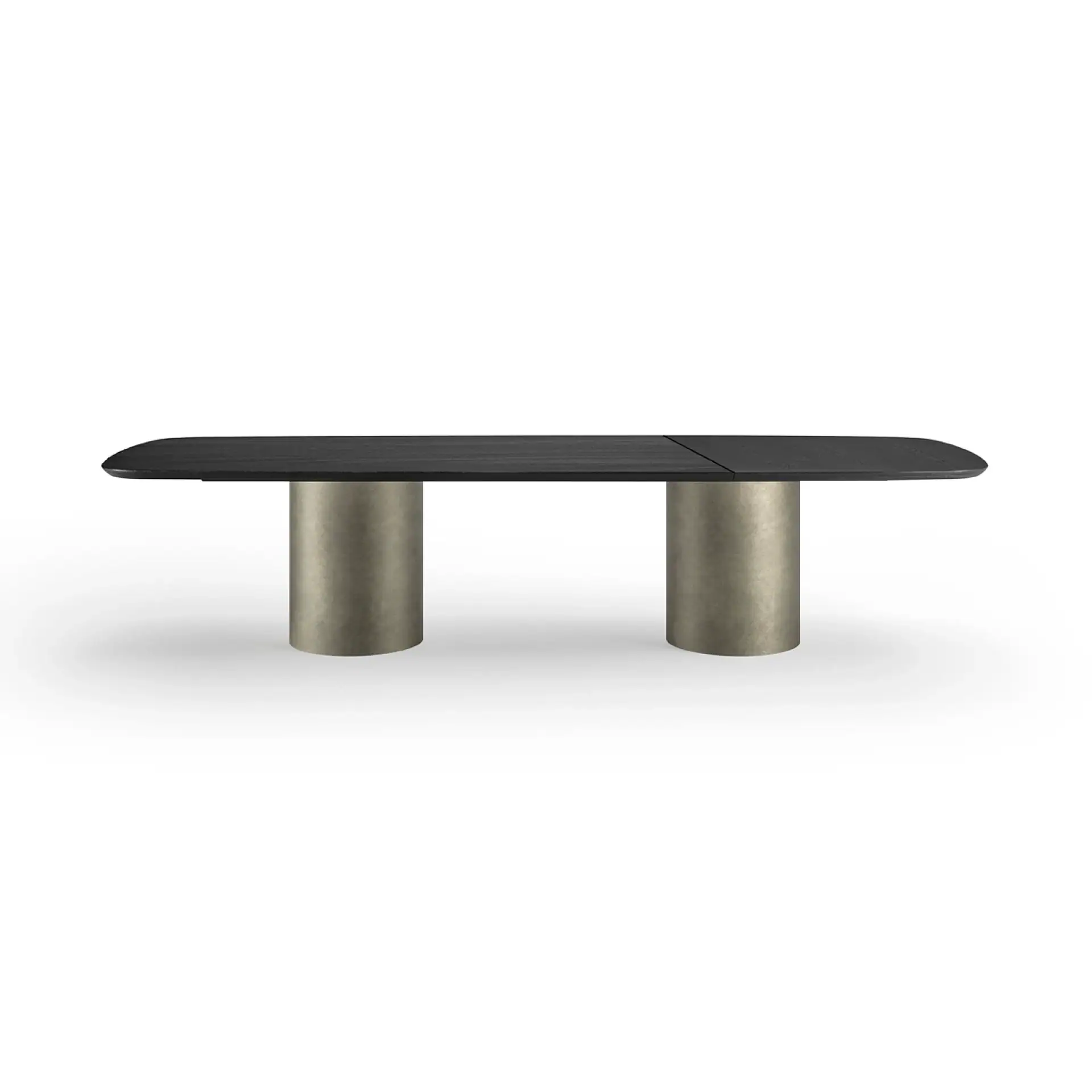Sklar Furnishings Cilindro dining table with cylindrical legs.