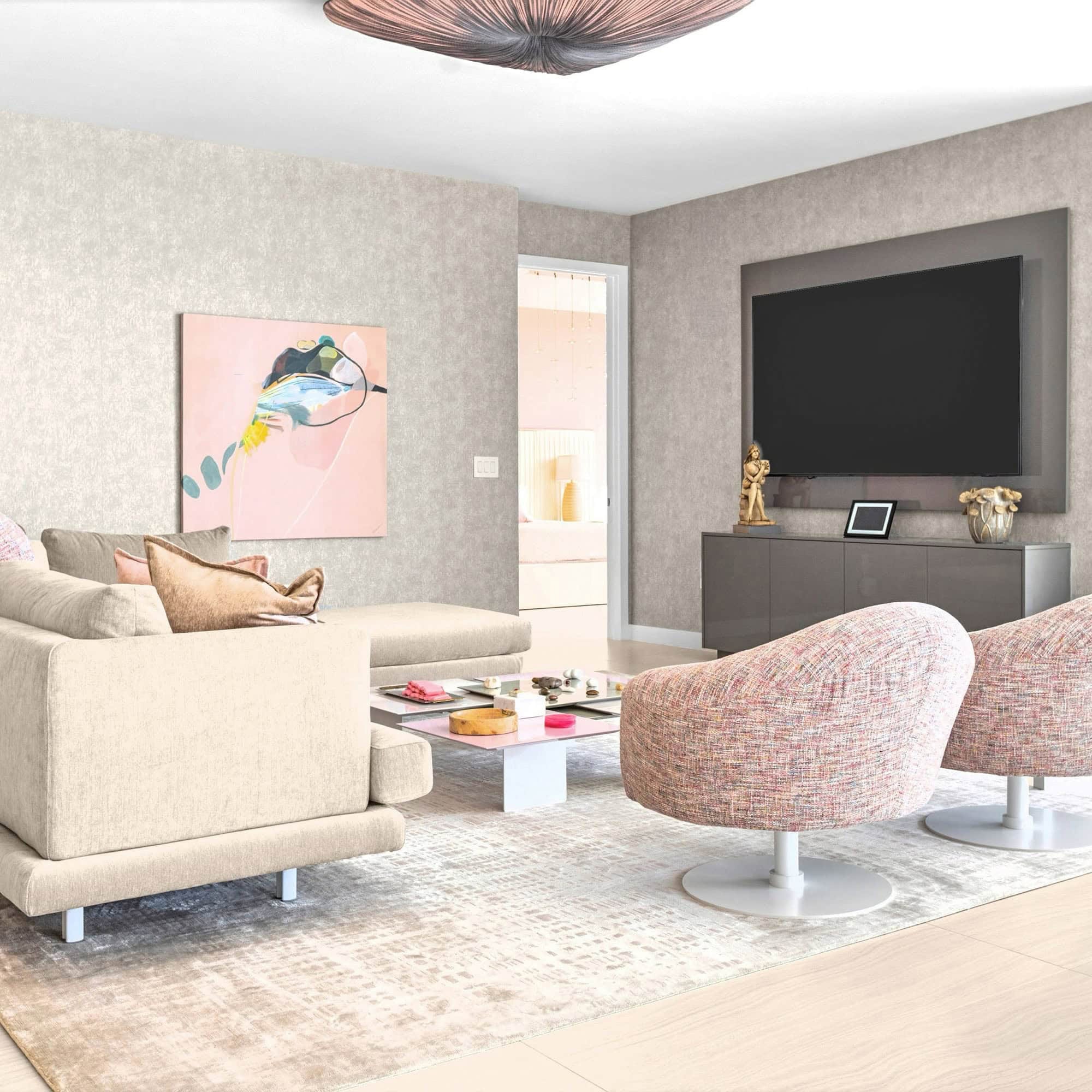 personalized-condo-from-top-to-bottom-case-study-7.3 Elegant condo living room featuring personalized furniture and contemporary decor.