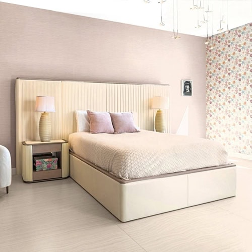 Elegant bedroom with personalized decor and contemporary furnishings.