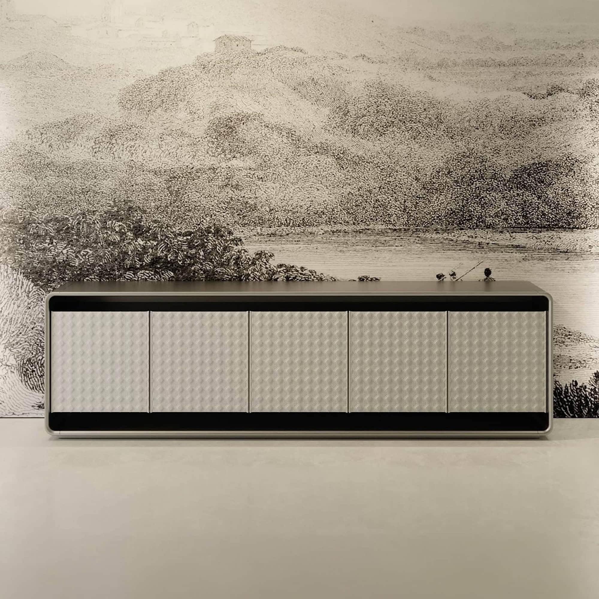 Elegant wooden buffet sideboard with sleek design, perfect for contemporary living spaces.