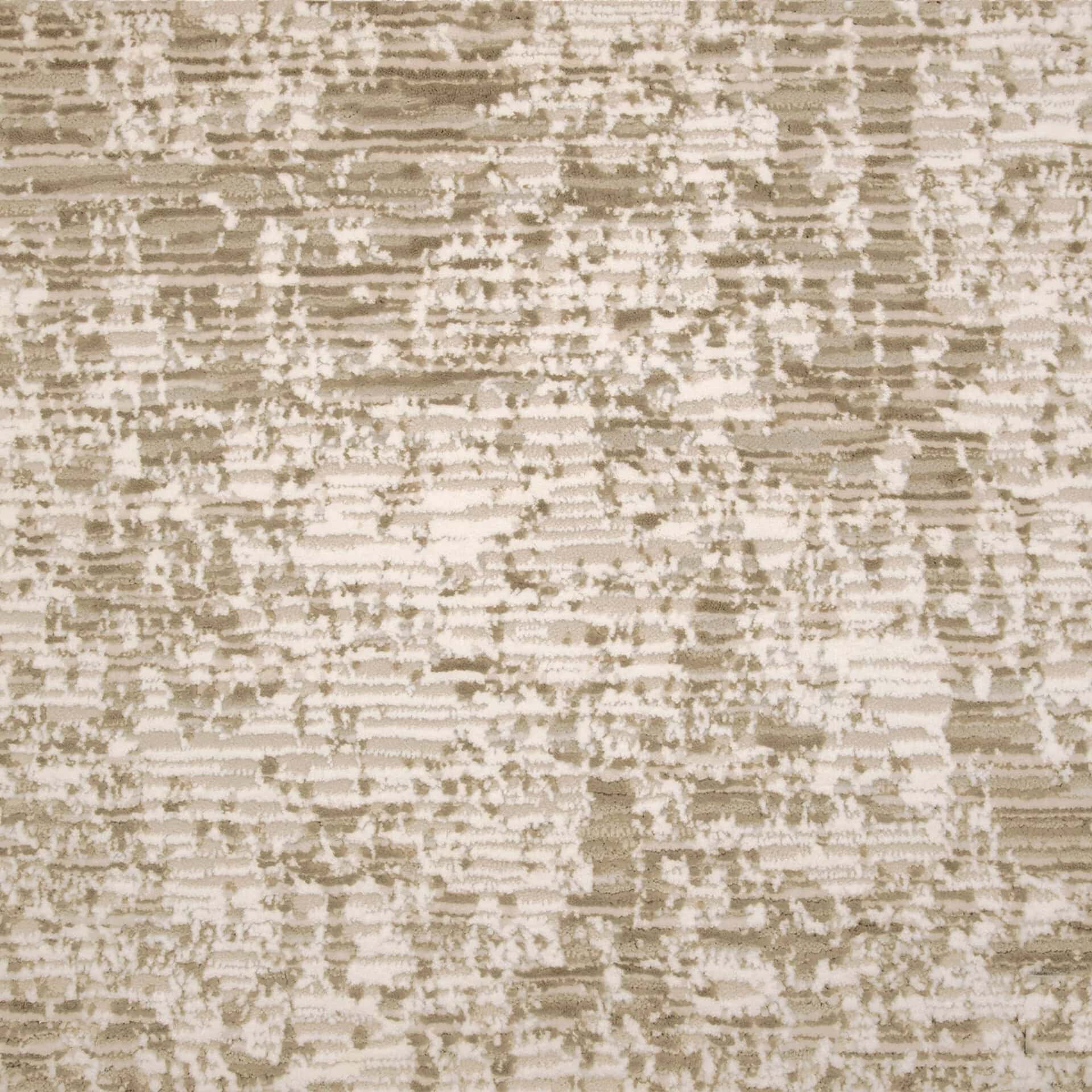 Modern abstract area rug in beige and cream with textured design, perfect for contemporary living spaces.