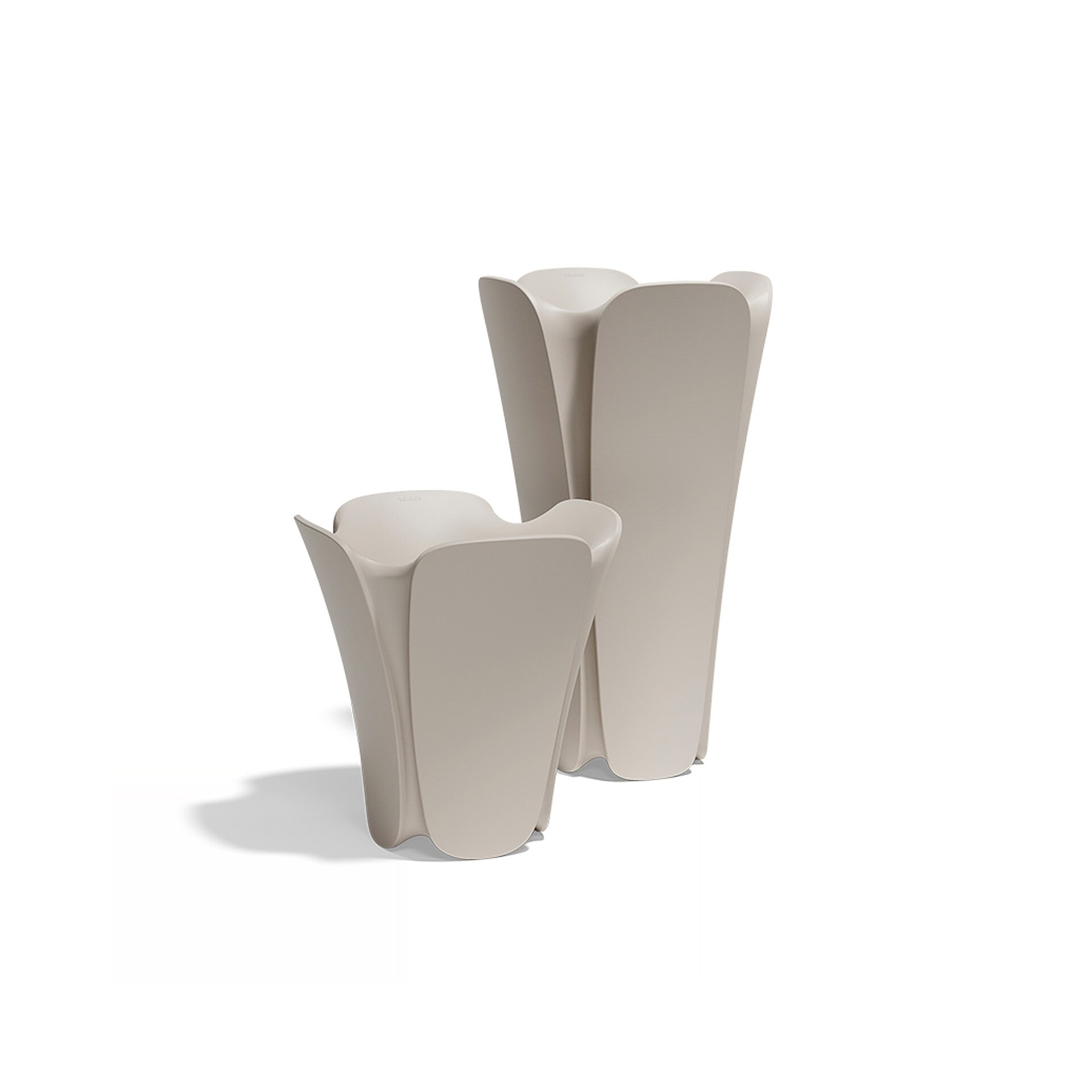 White minimalist vases for contemporary home decor and interior styling.