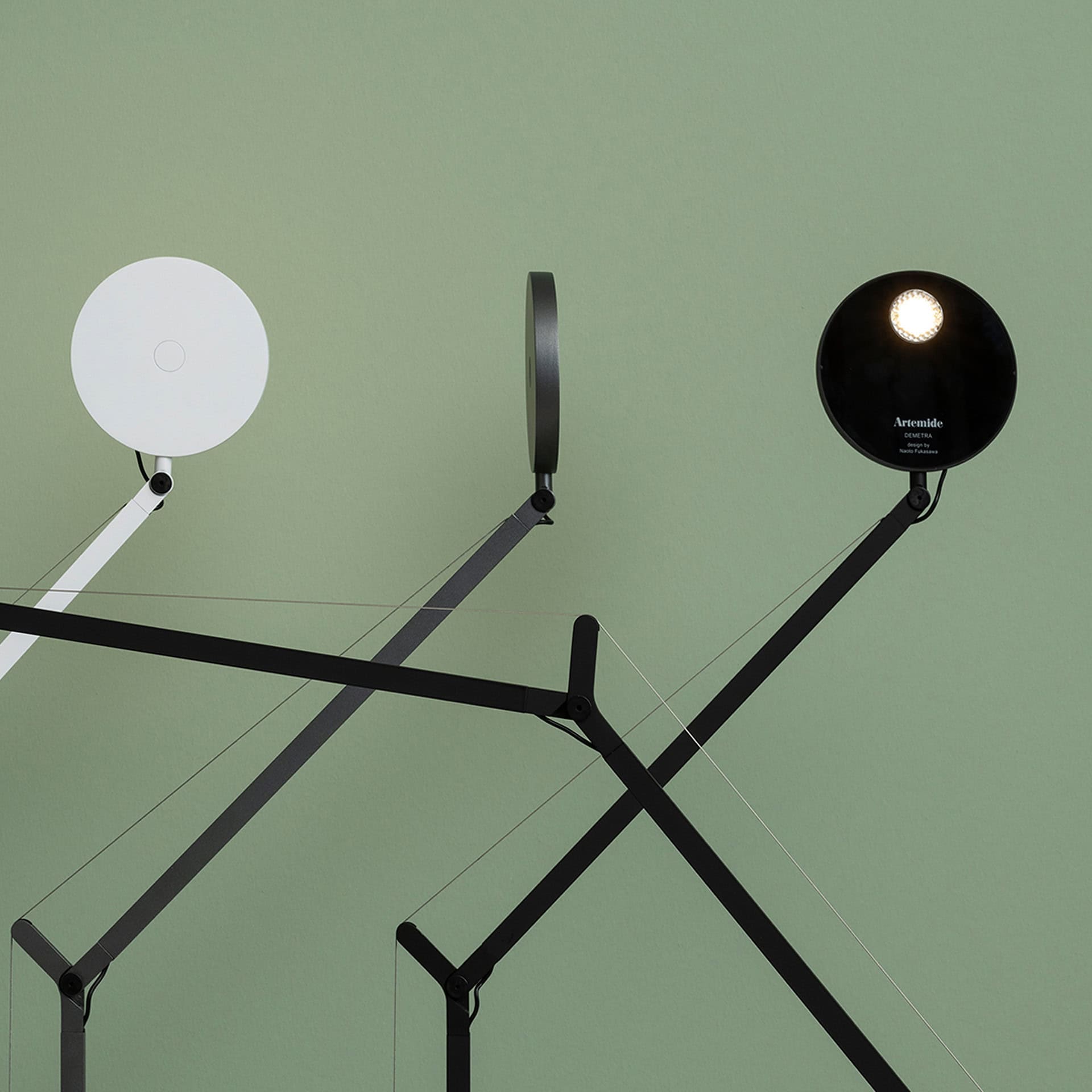 Adjustable Demetra table lamp with sleek design, perfect for modern interiors.