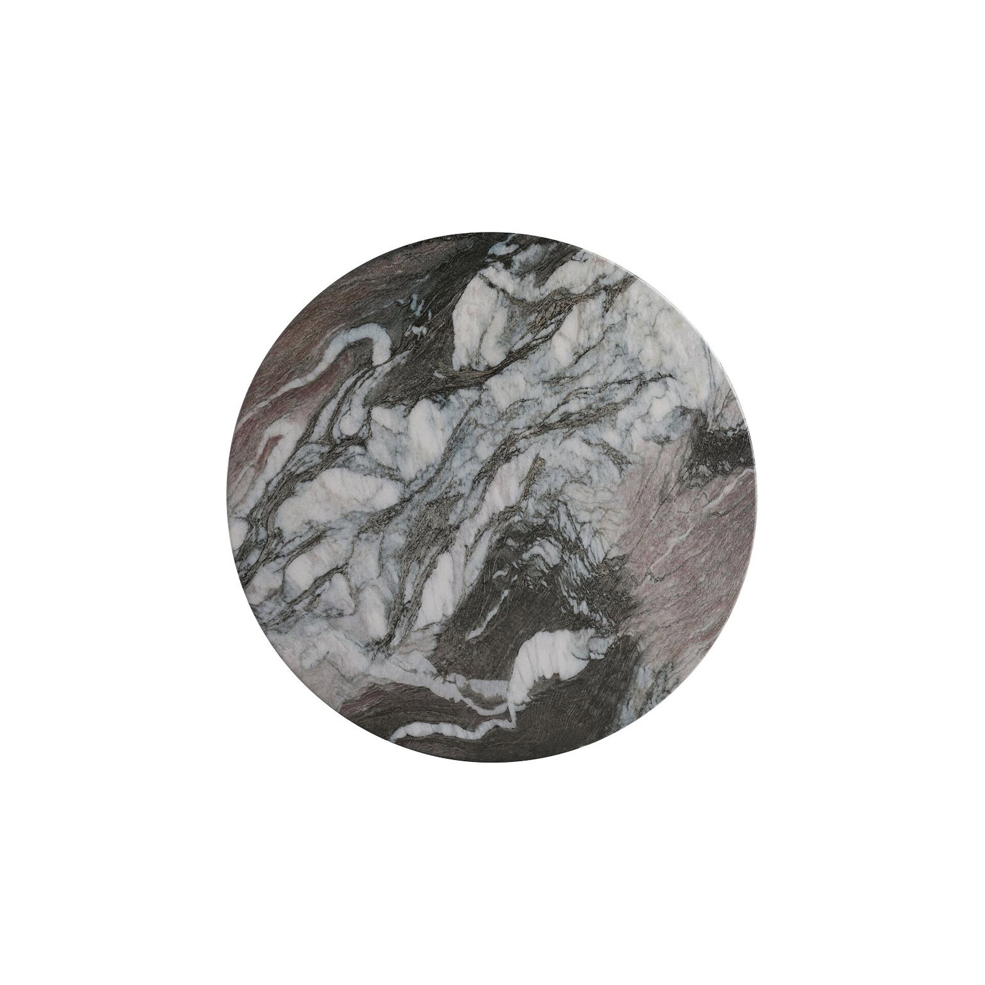 Elegant marble side table with a sculptural design, perfect for modern and luxurious interiors.