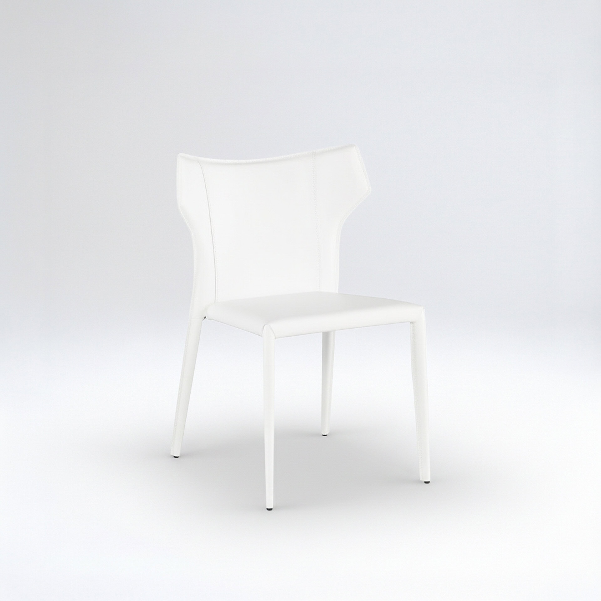 White Nuevo Wayne Dining Chair, perfect for contemporary dining rooms and stylish interiors.