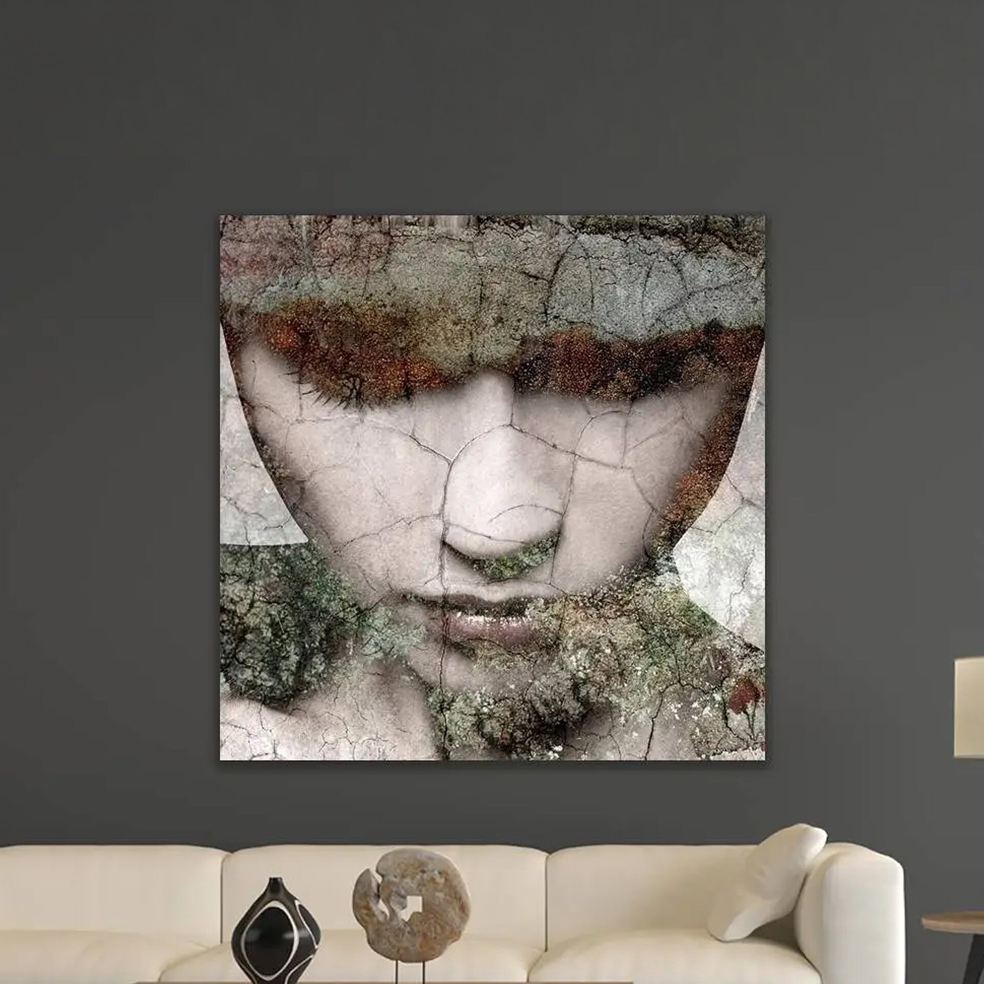 Face Down Canvas Wall Art for Modern Home Decor.