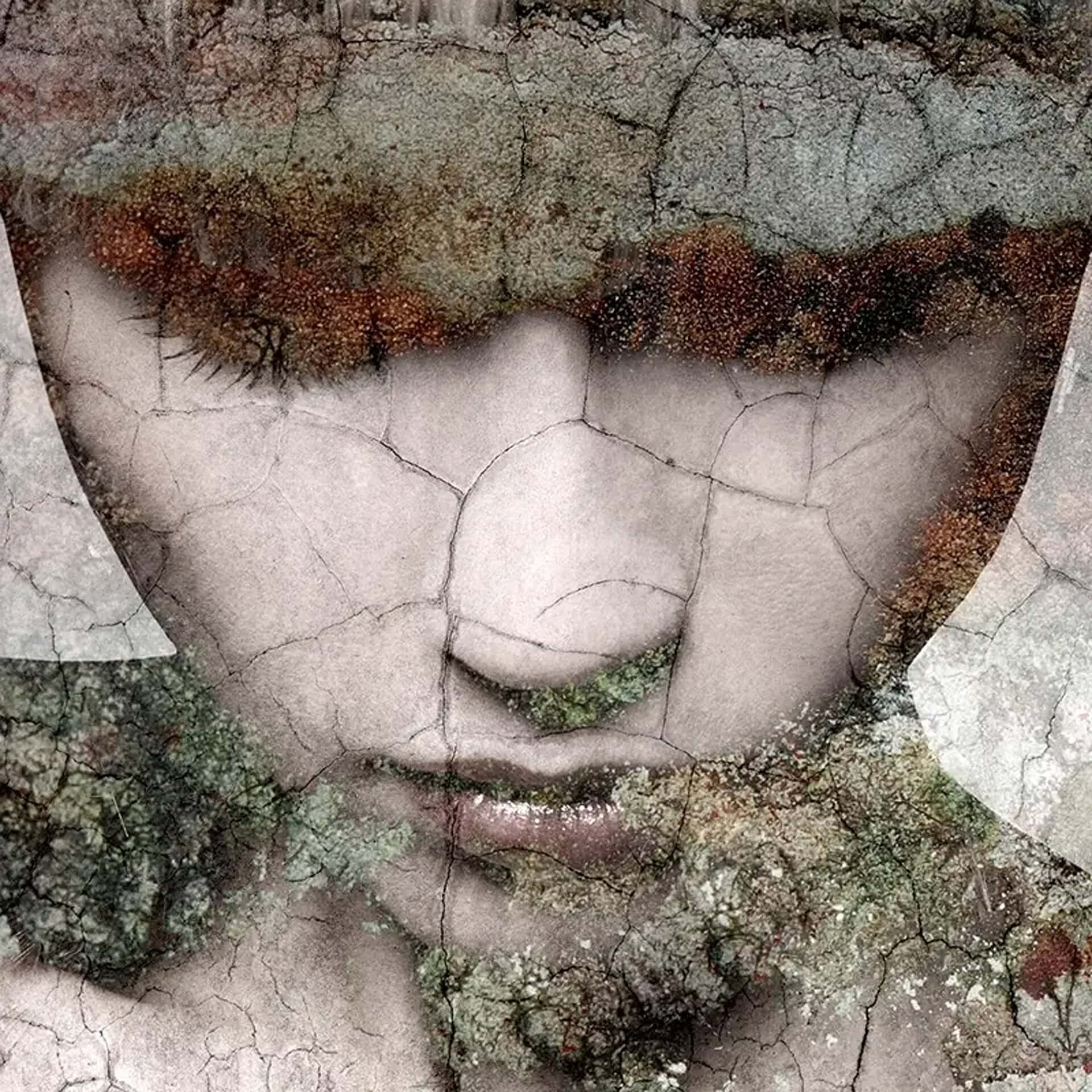 Beautiful face down portrait wall art for modern interiors.