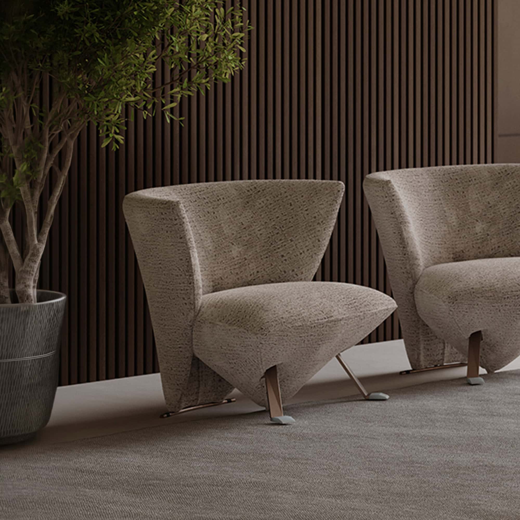 Elegant Jade Sculptural Lounge Chair for modern interiors.