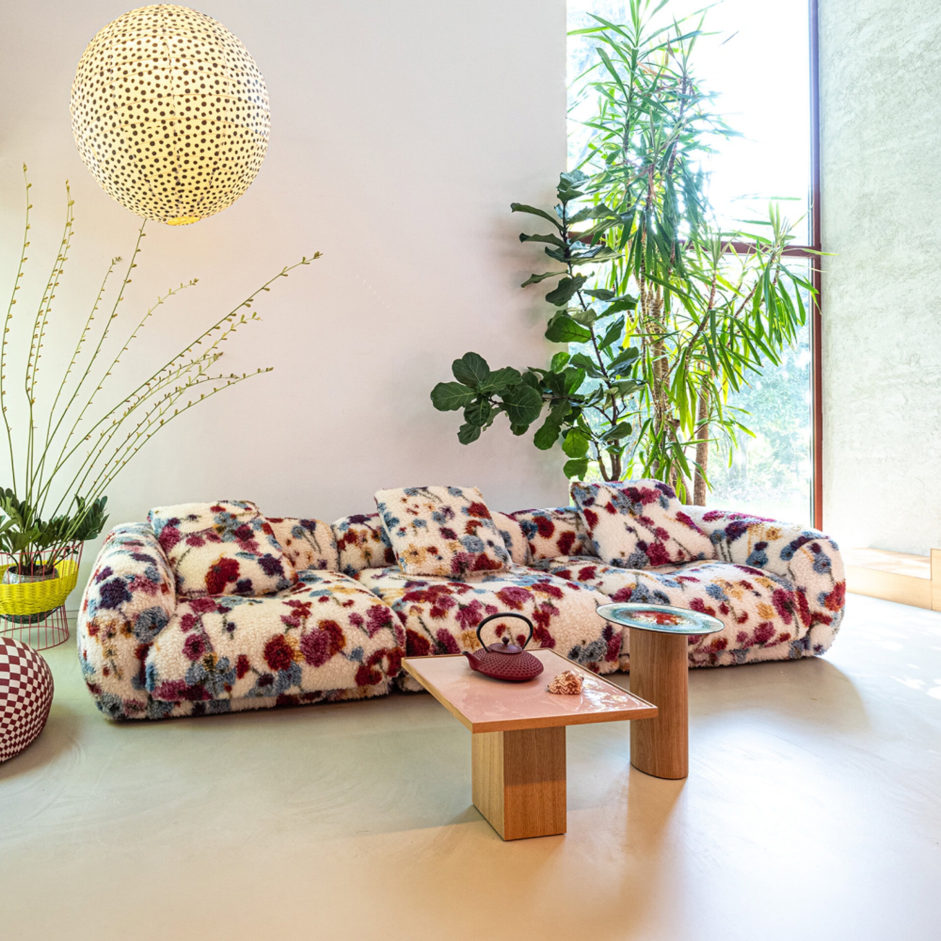 Modular sectional sofa by Sklar Furnishings, perfect for relaxing and entertaining in contemporary l.