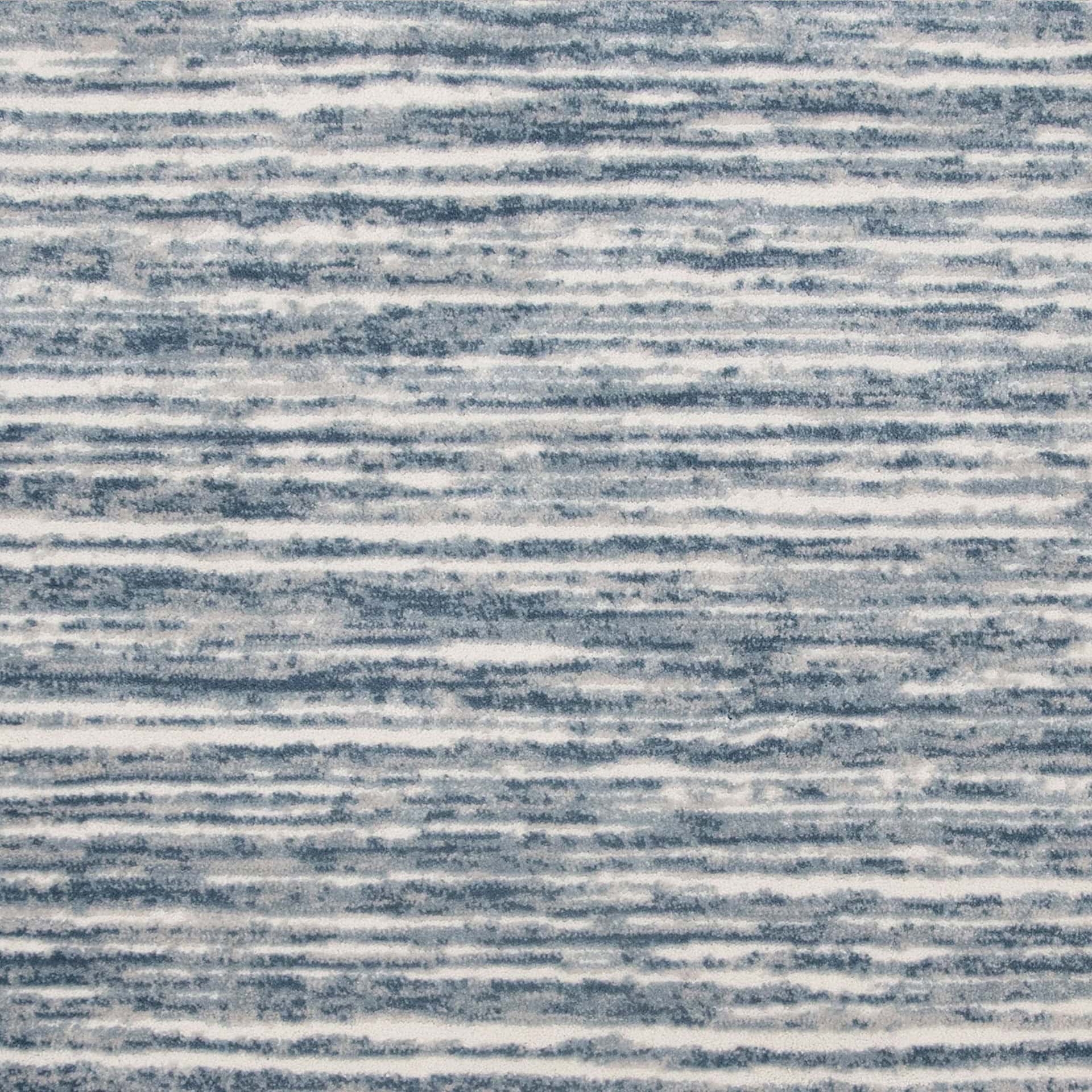 Blue and white striped Rock Star patterned area rug for modern home decor.