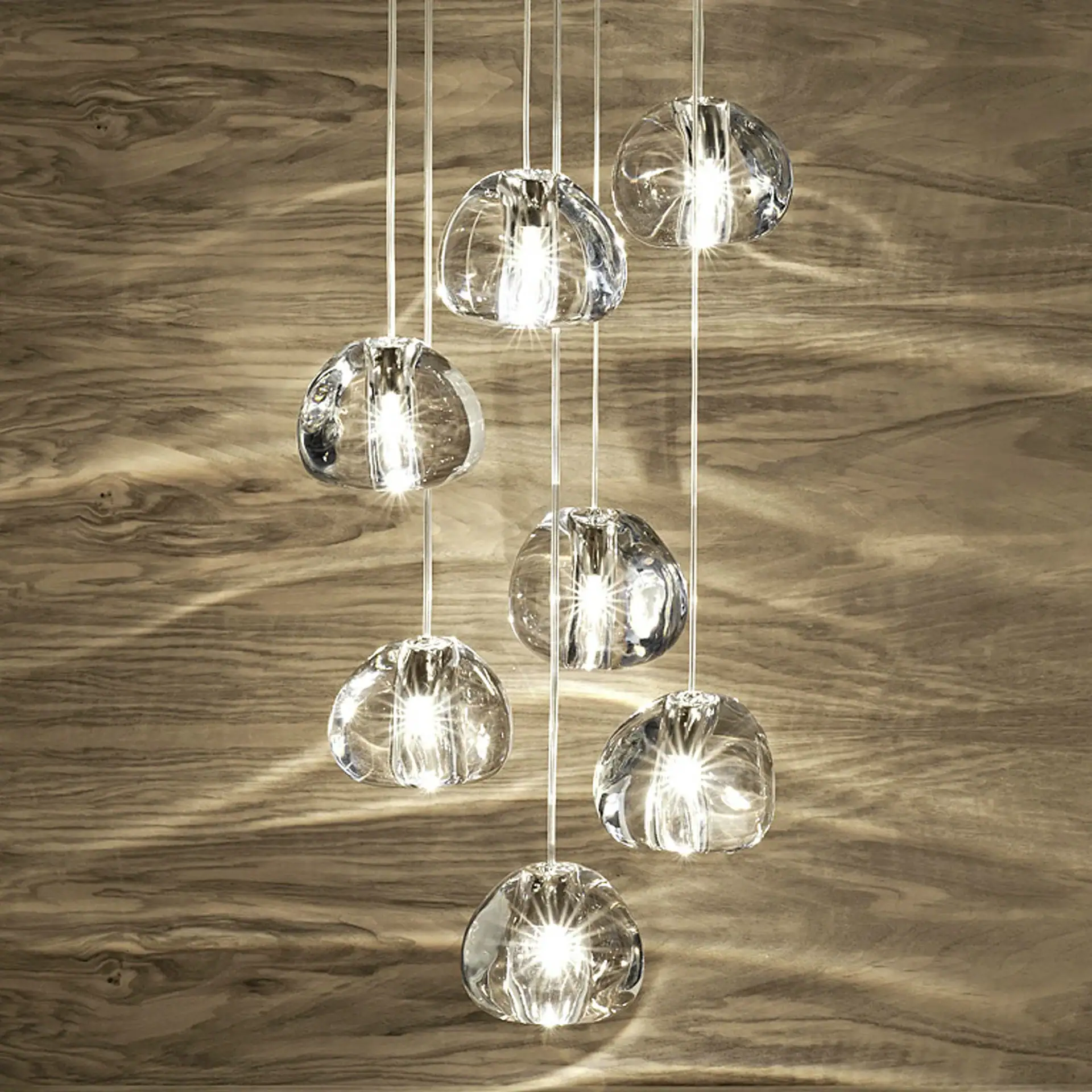 Elegant glass pendant lighting for contemporary interiors.