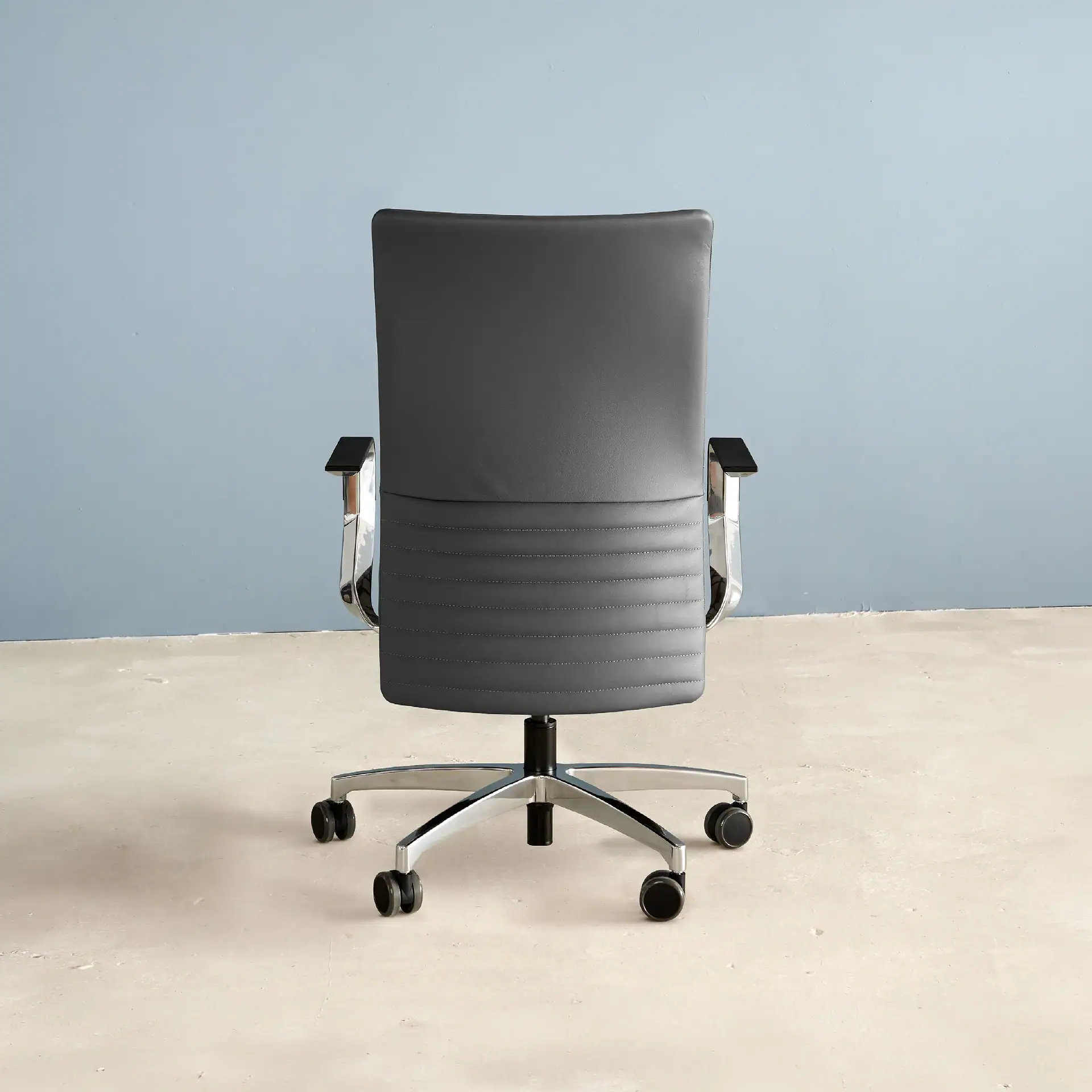 Proform Office Chair with black upholstery and chrome base.