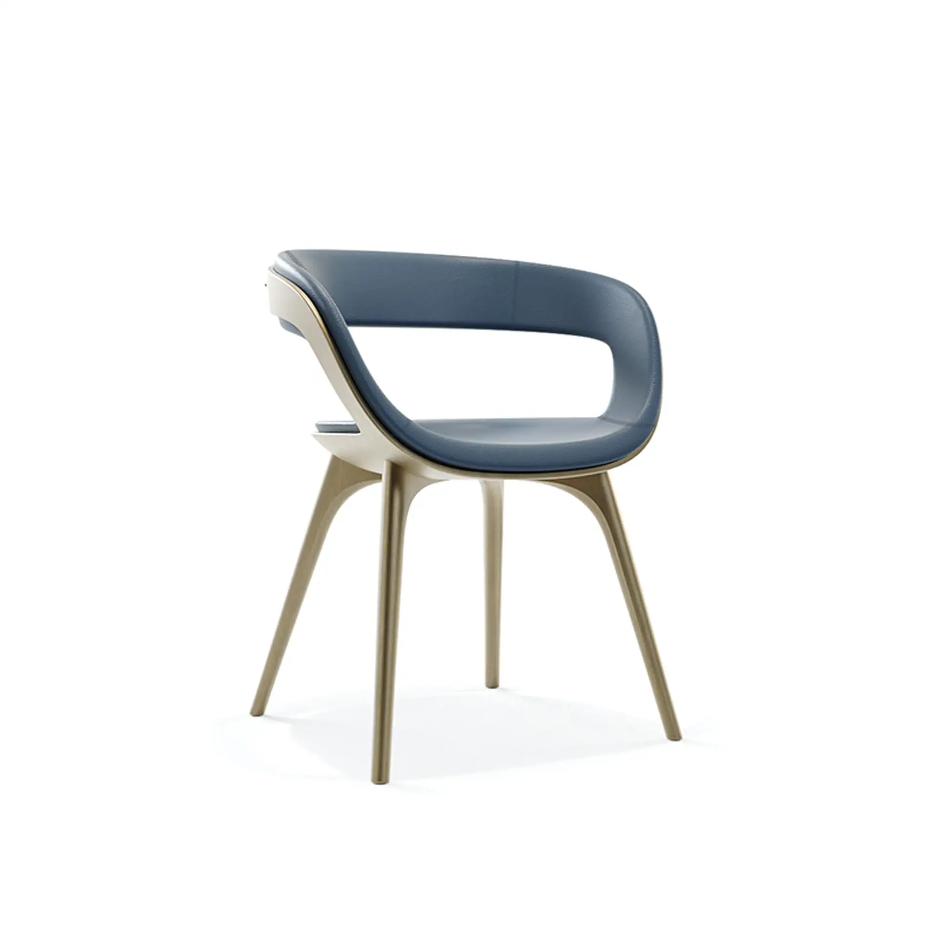 Modern Nido dining armchair with sleek design and comfortable seating.