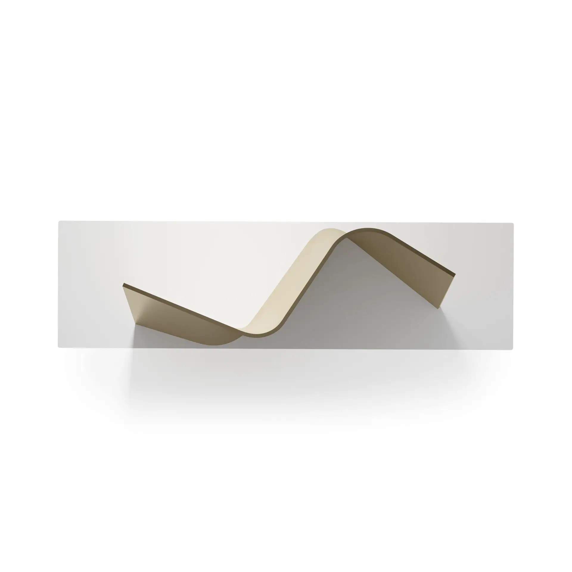 Elegant modern Esse console with sleek curves and minimalist design.