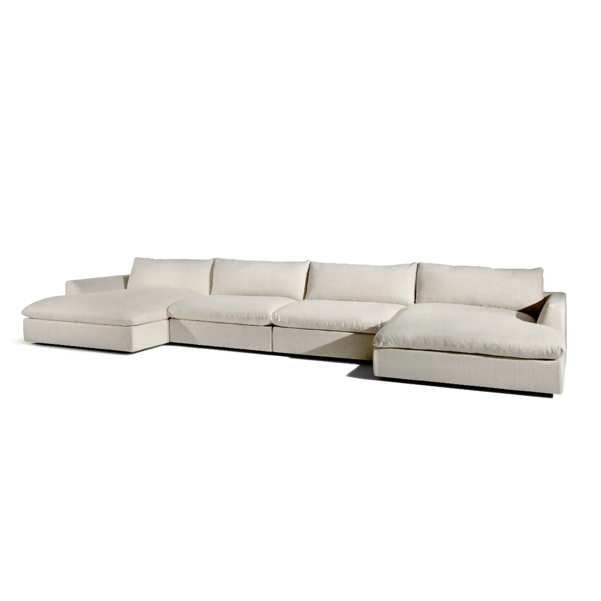 Elegant Espen modular sectional sofa in neutral fabric for modern living rooms.