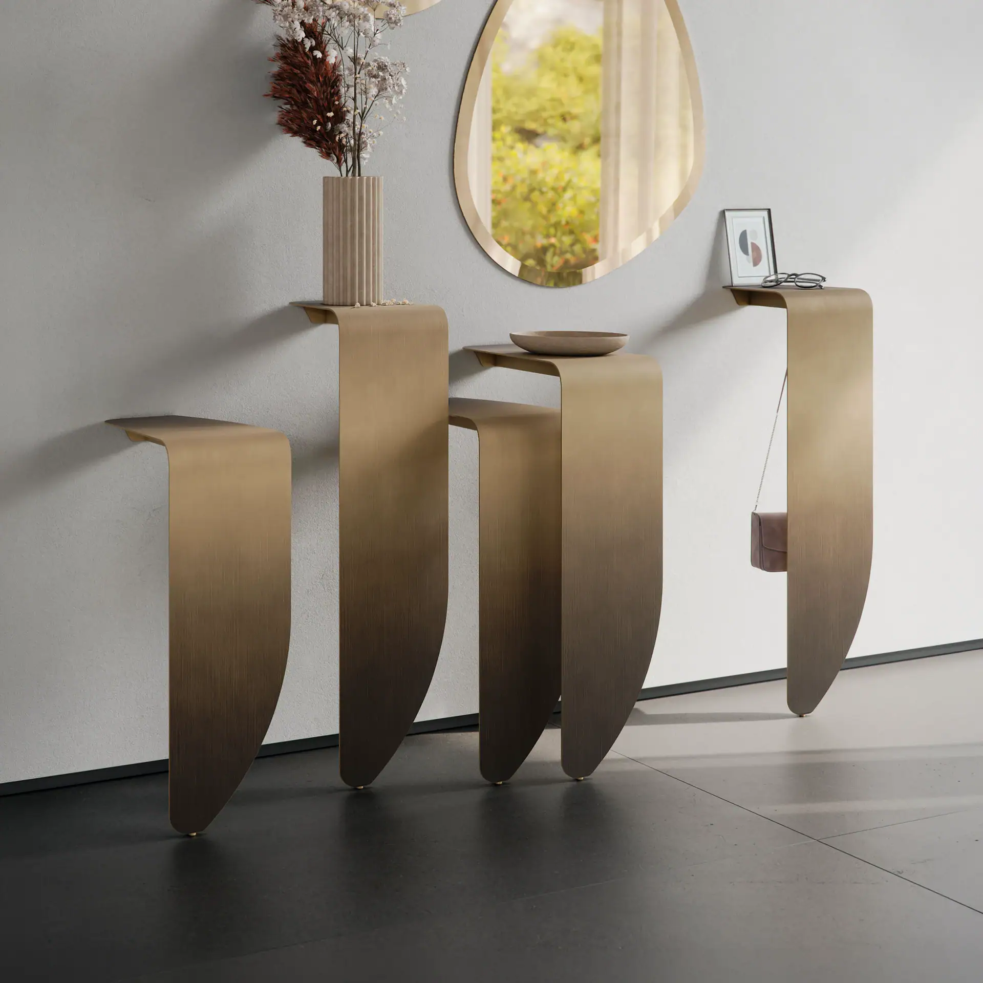 Elegant Peninsula Wall Console for Modern Interiors.