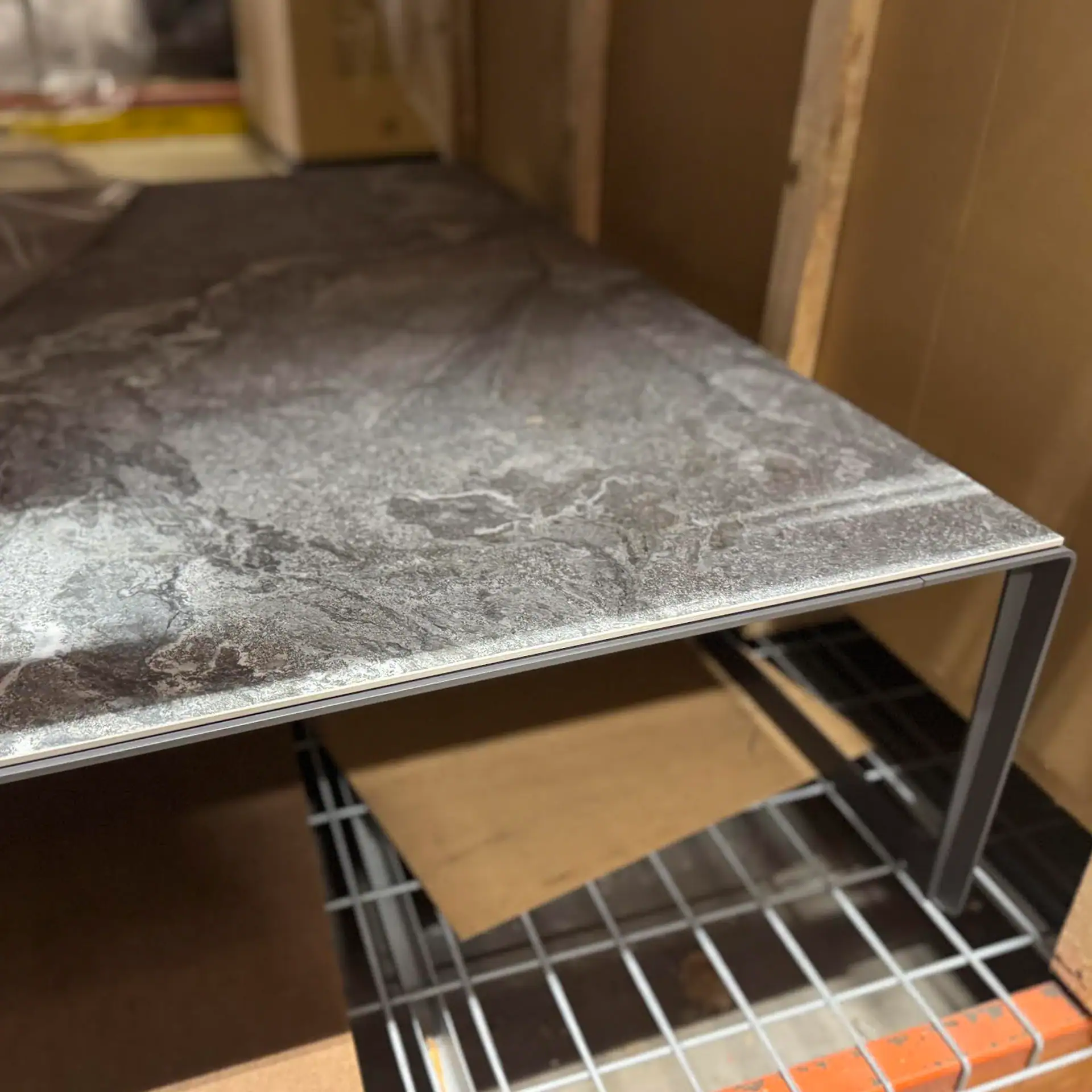 Modern Cattelan Italia Kitano D coffee table with marble top.