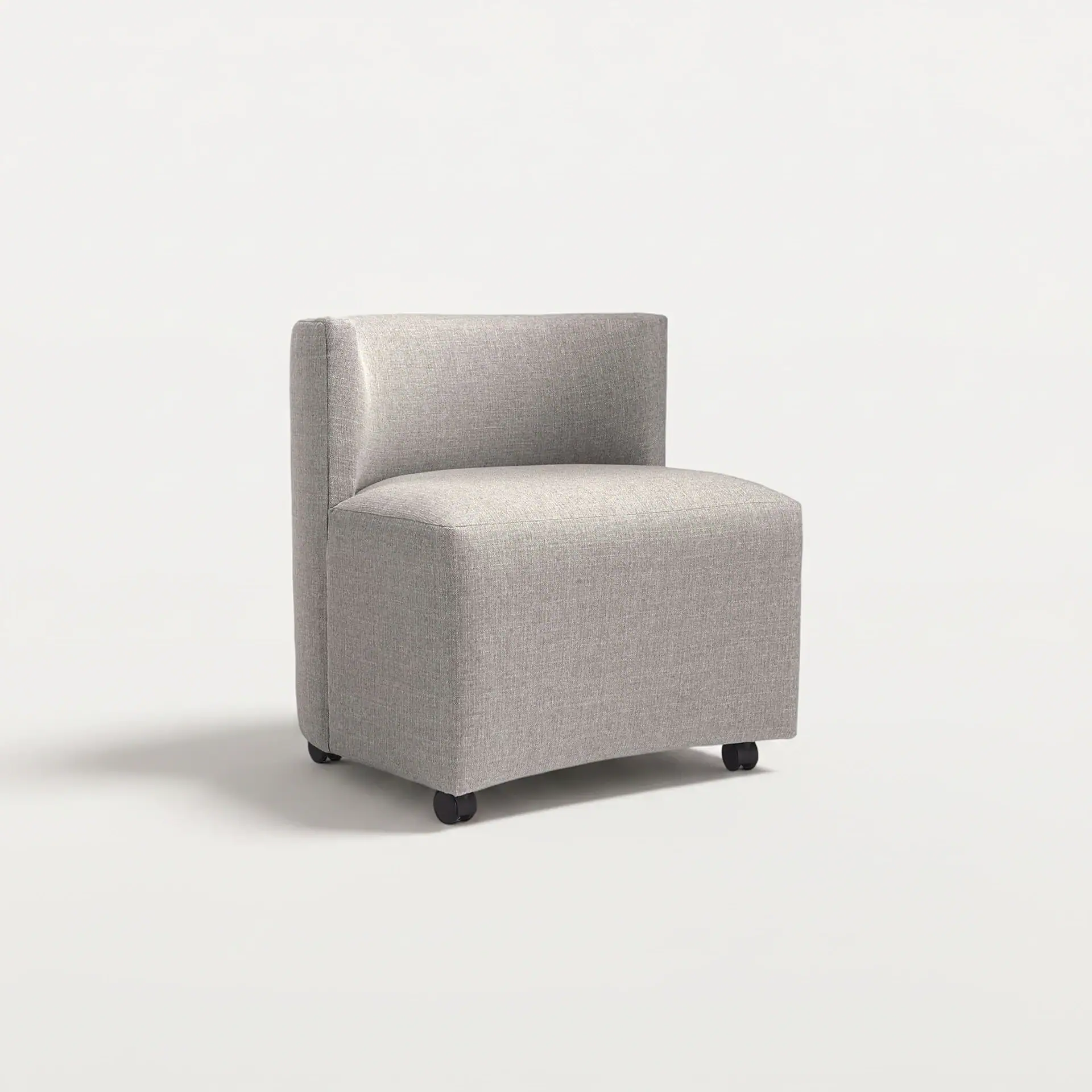 Modern Lazar Mandalay game chair in light gray upholstery.