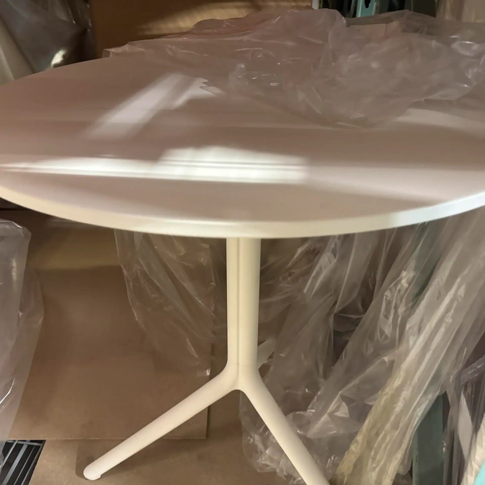 Outdoor Pedrali Elliot Table with sleek white finish, perfect for patios and gardens.