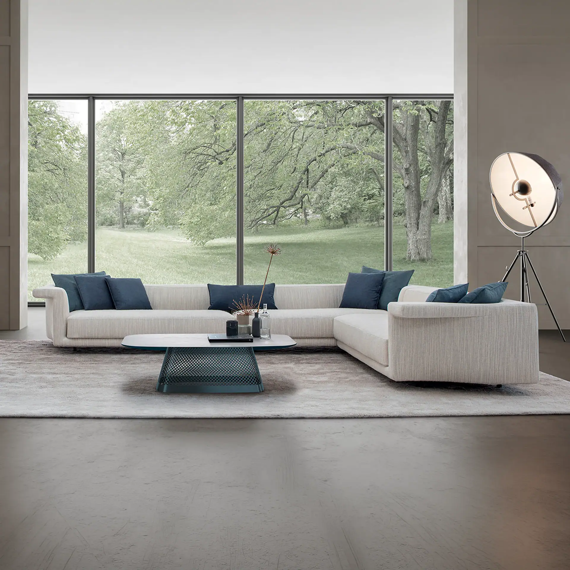 Antelope Angular Sectional Sofa with modern design and plush cushions. Perfect for contemporary livi.