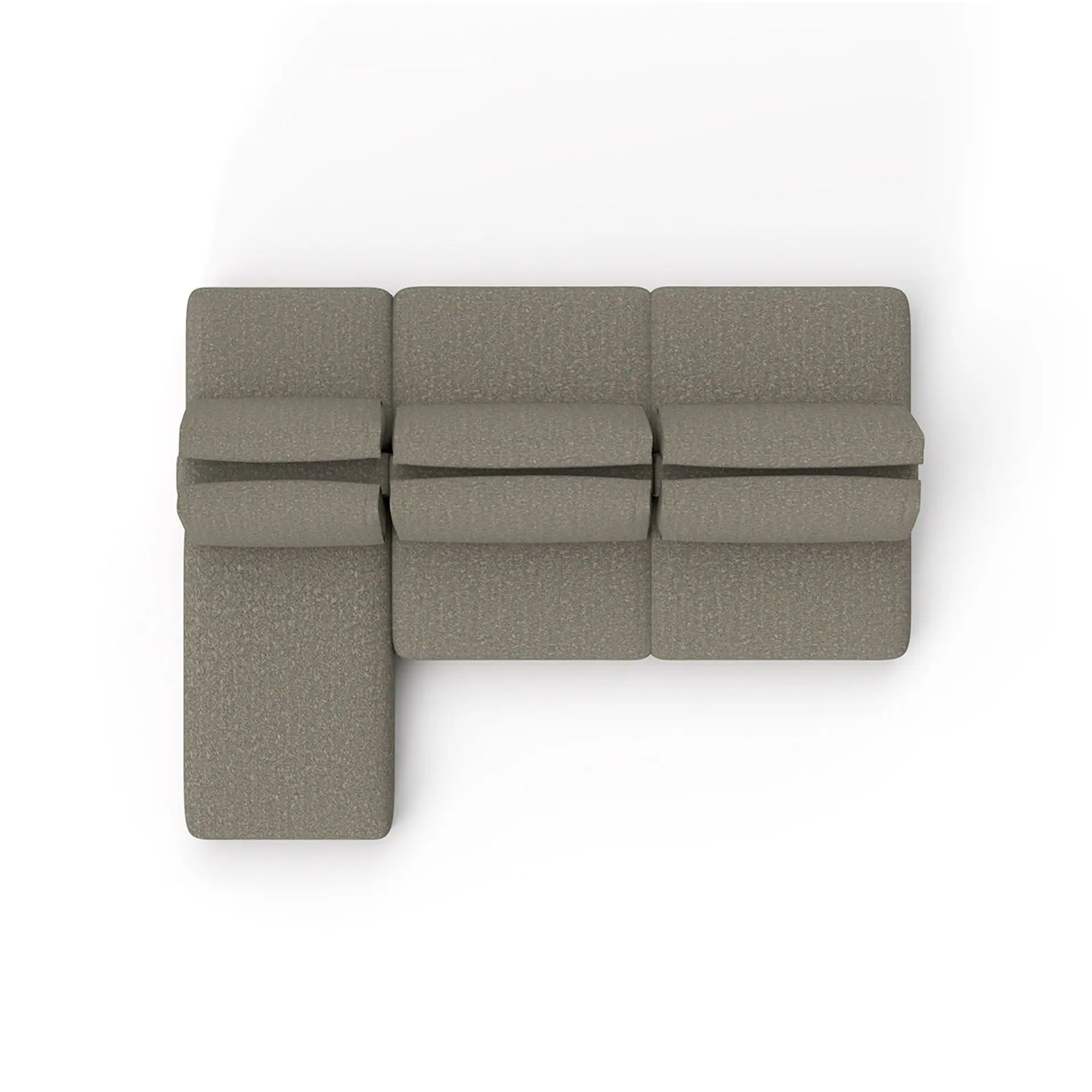 Double-Sided Modular Sofa for Versatile Living Spaces.