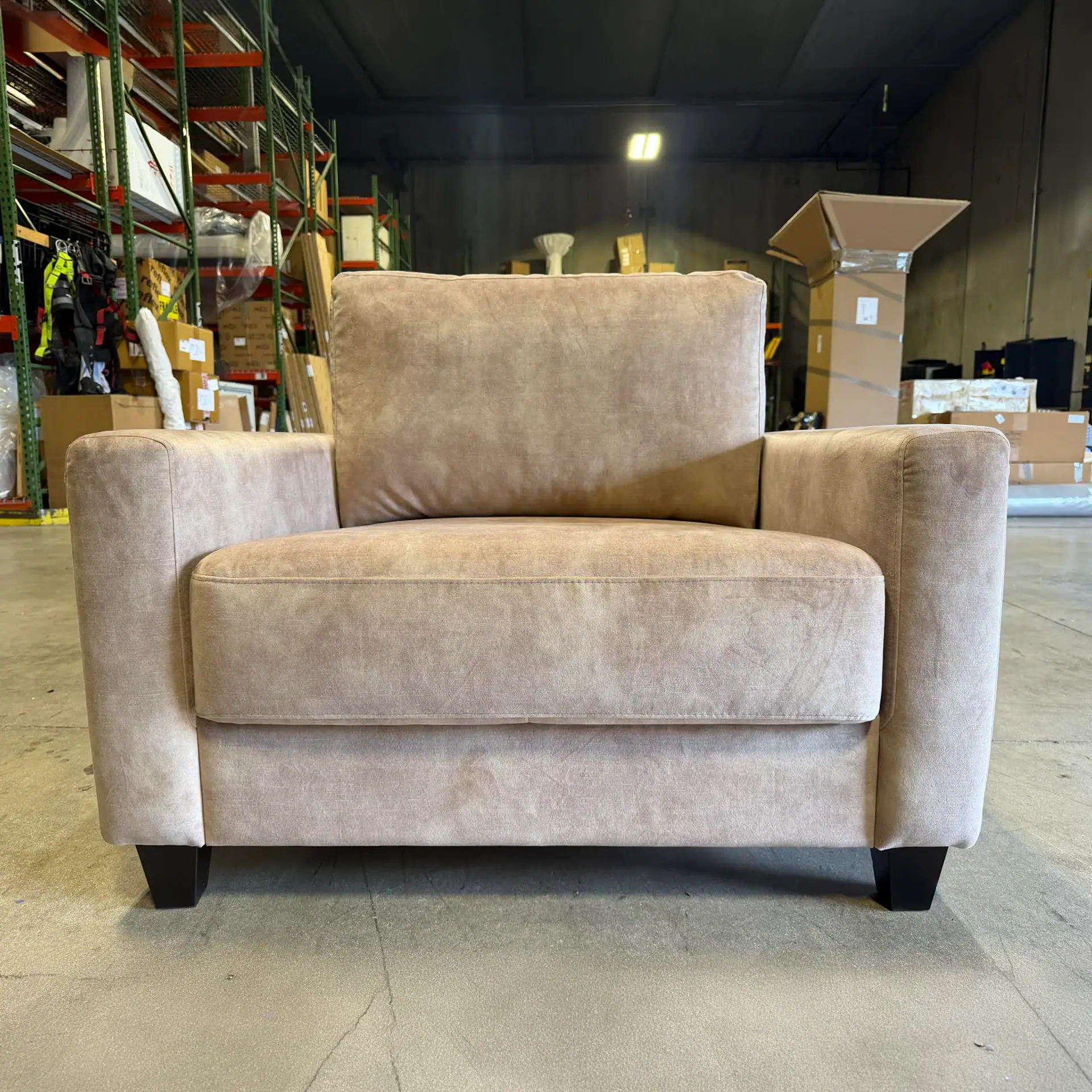 Nico Cot Size Sleeper Chair in beige upholstery for versatile living spaces.