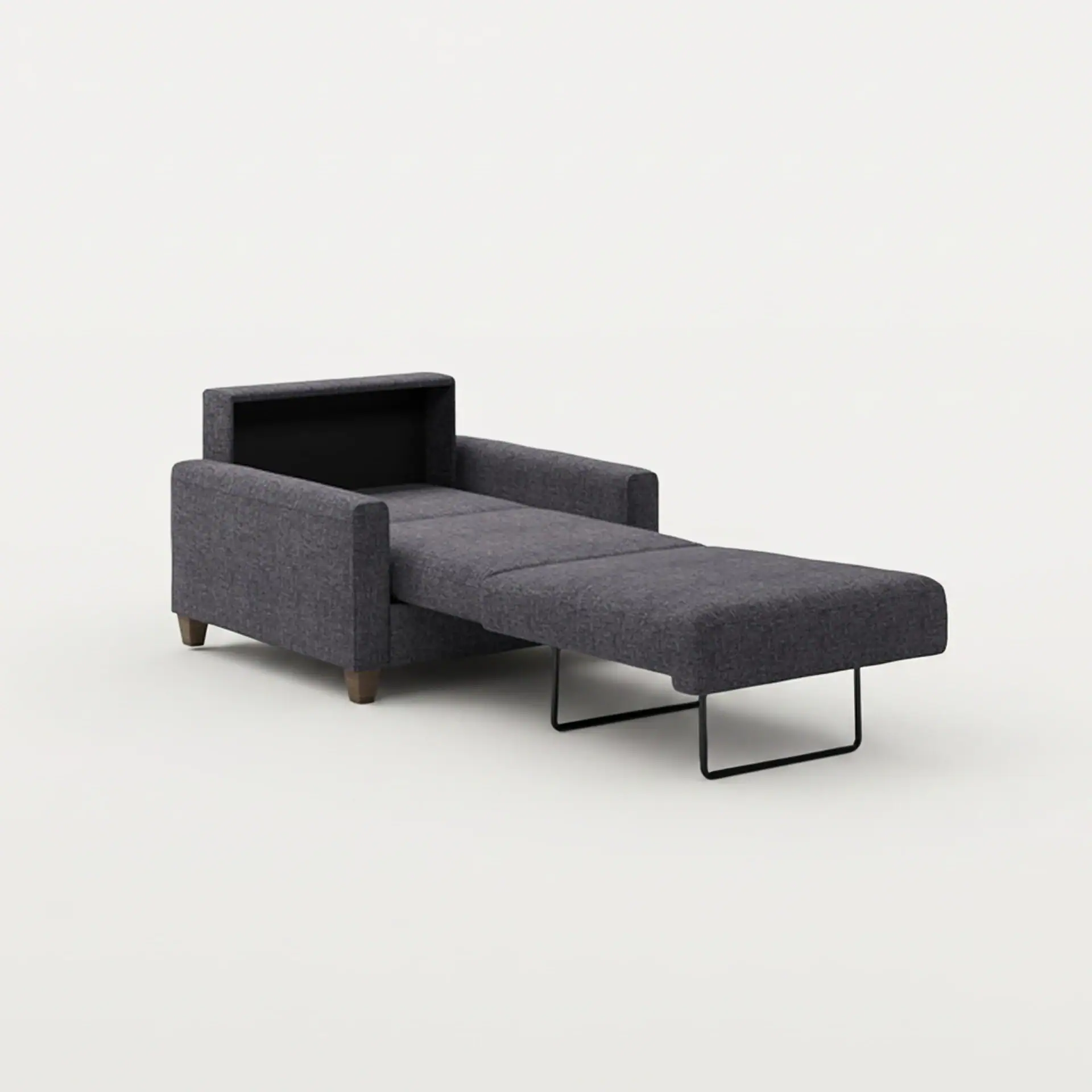 Stylish Nico Cot Size Sleeper Chair with adjustable backrest and modern design.