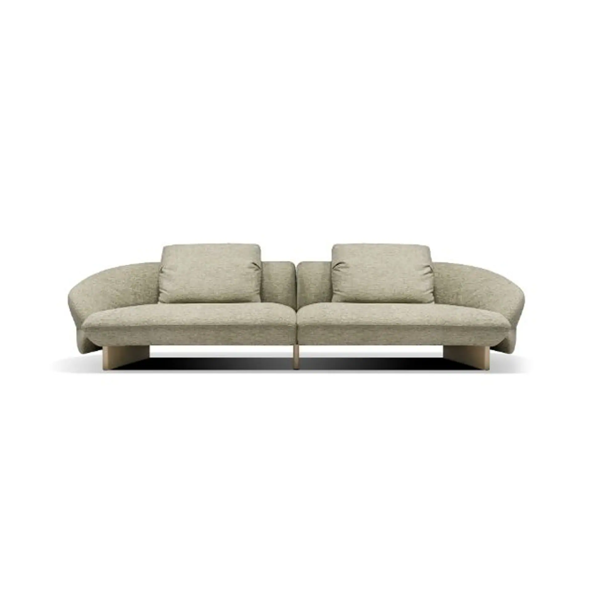 Elegant beige Fleur modular sofa with plush cushions, perfect for modern living rooms.